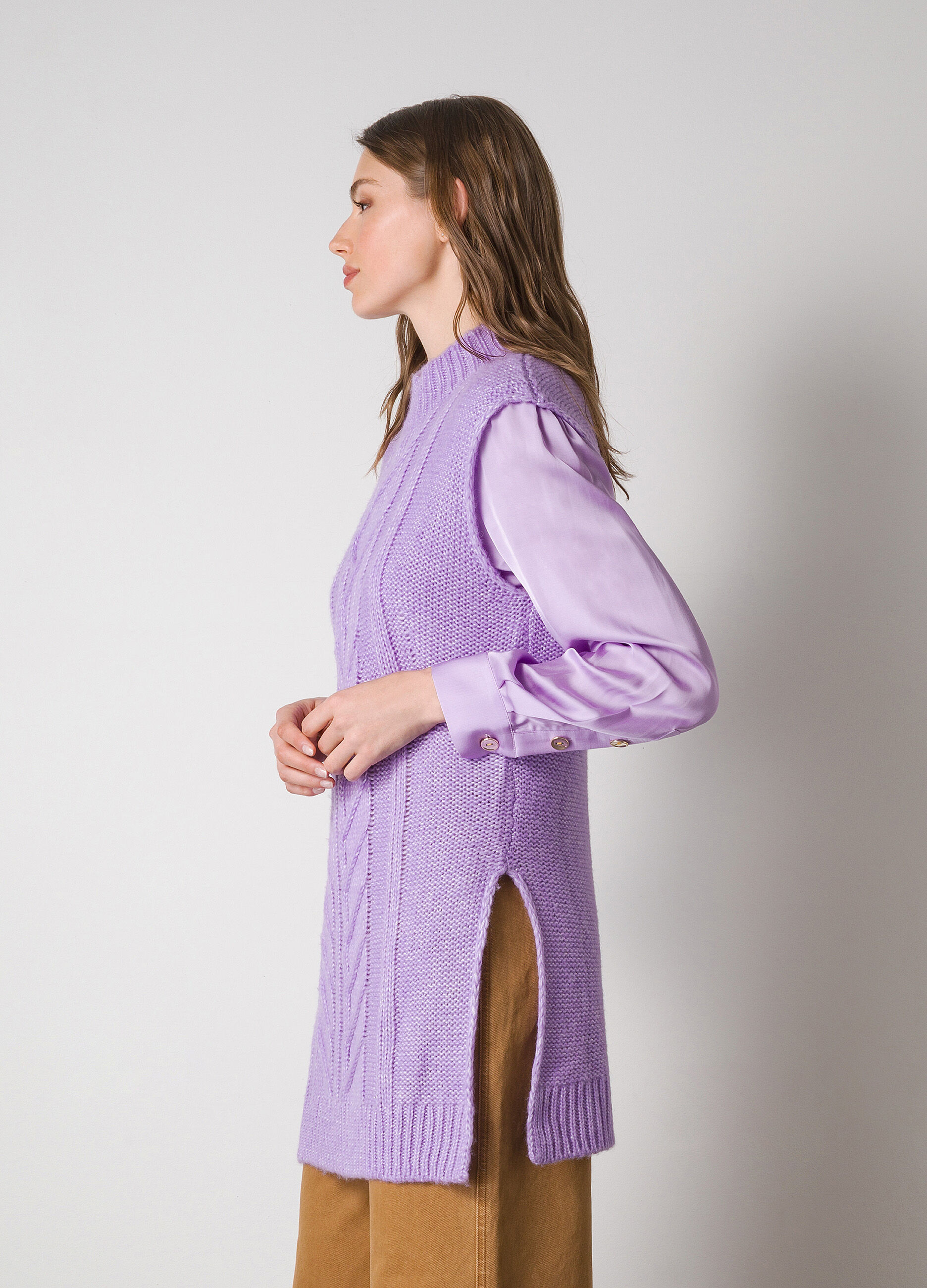 Sleeveless tricot in wool blend_3