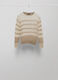 Striped mohair wool blend and lurex pullover_4