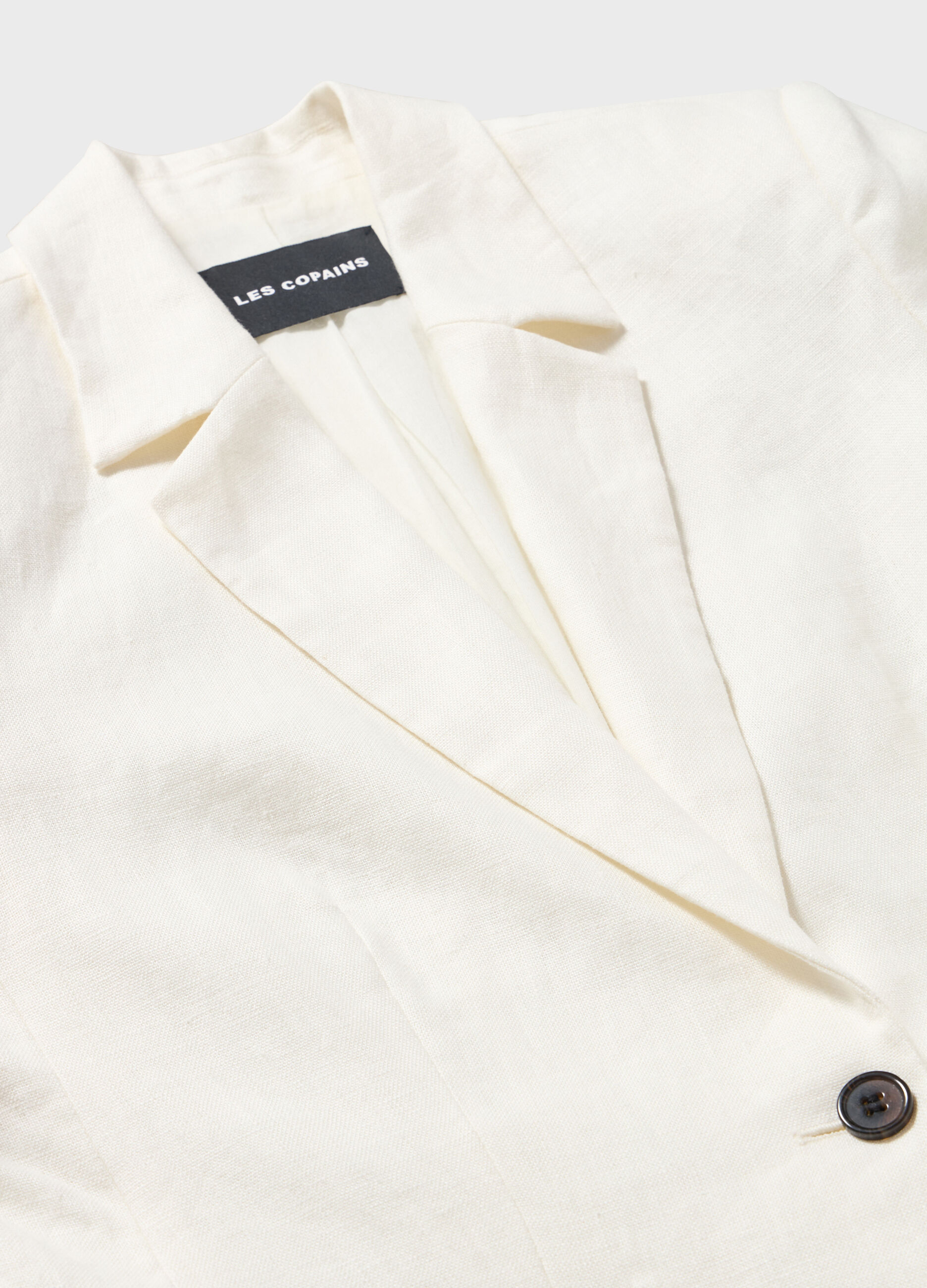 Linen blazer with single button_6