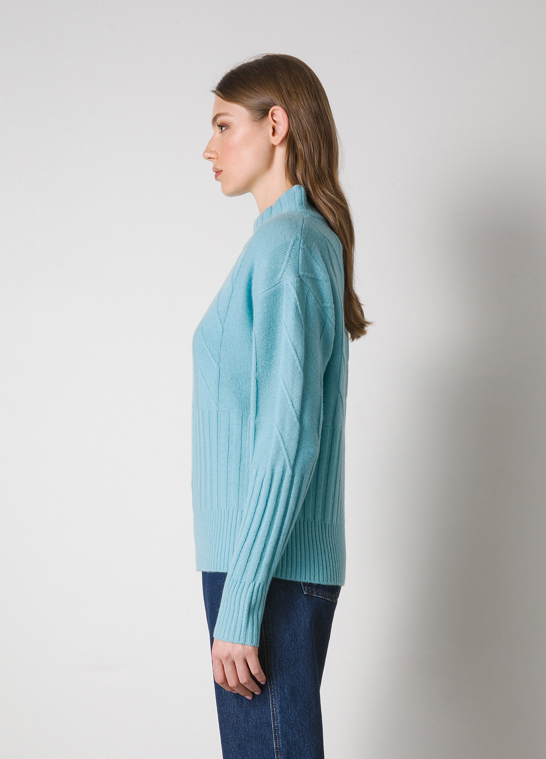 Cashmere blend turtleneck pullover 