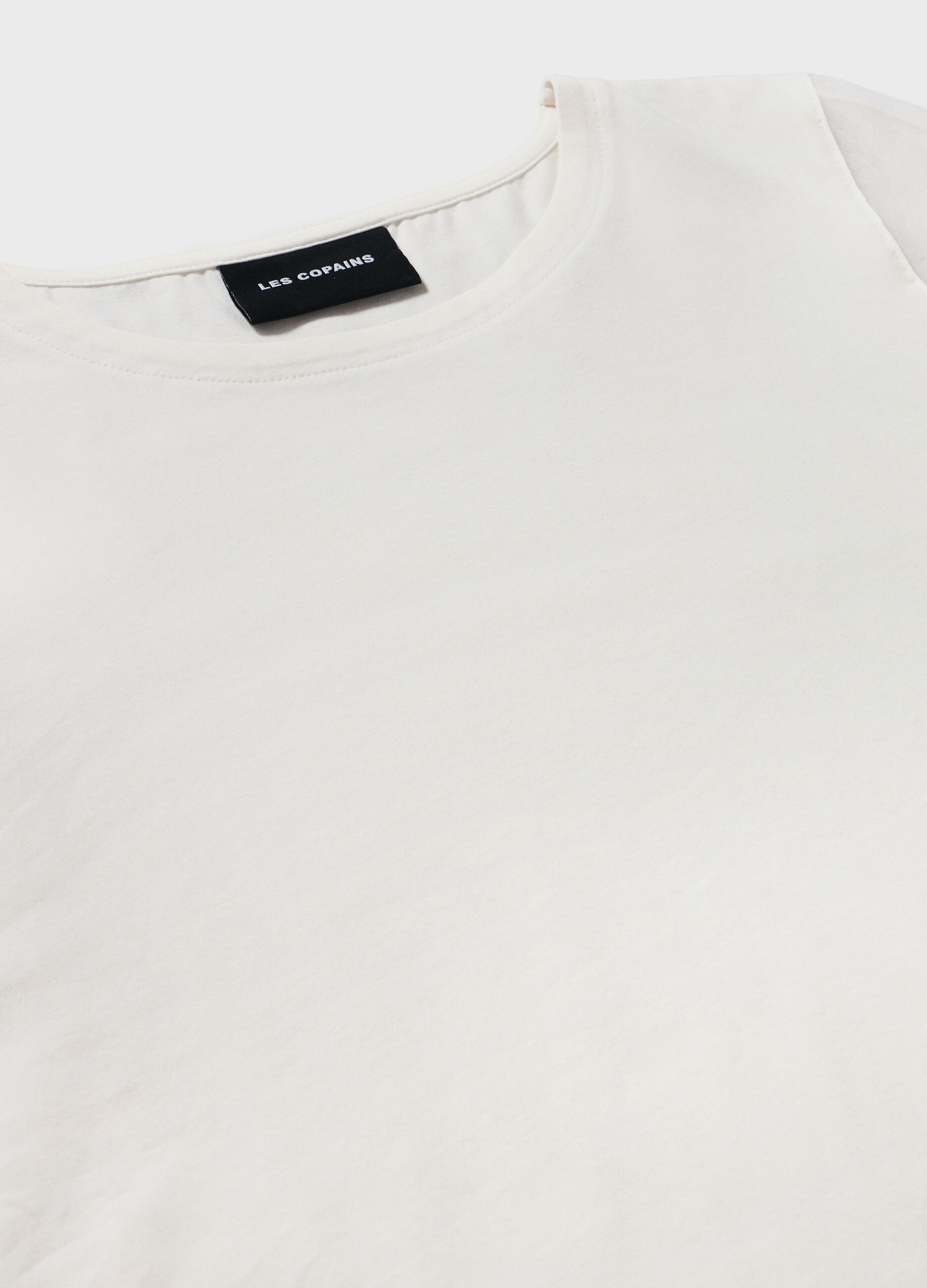 Cotton T-shirt with inserts