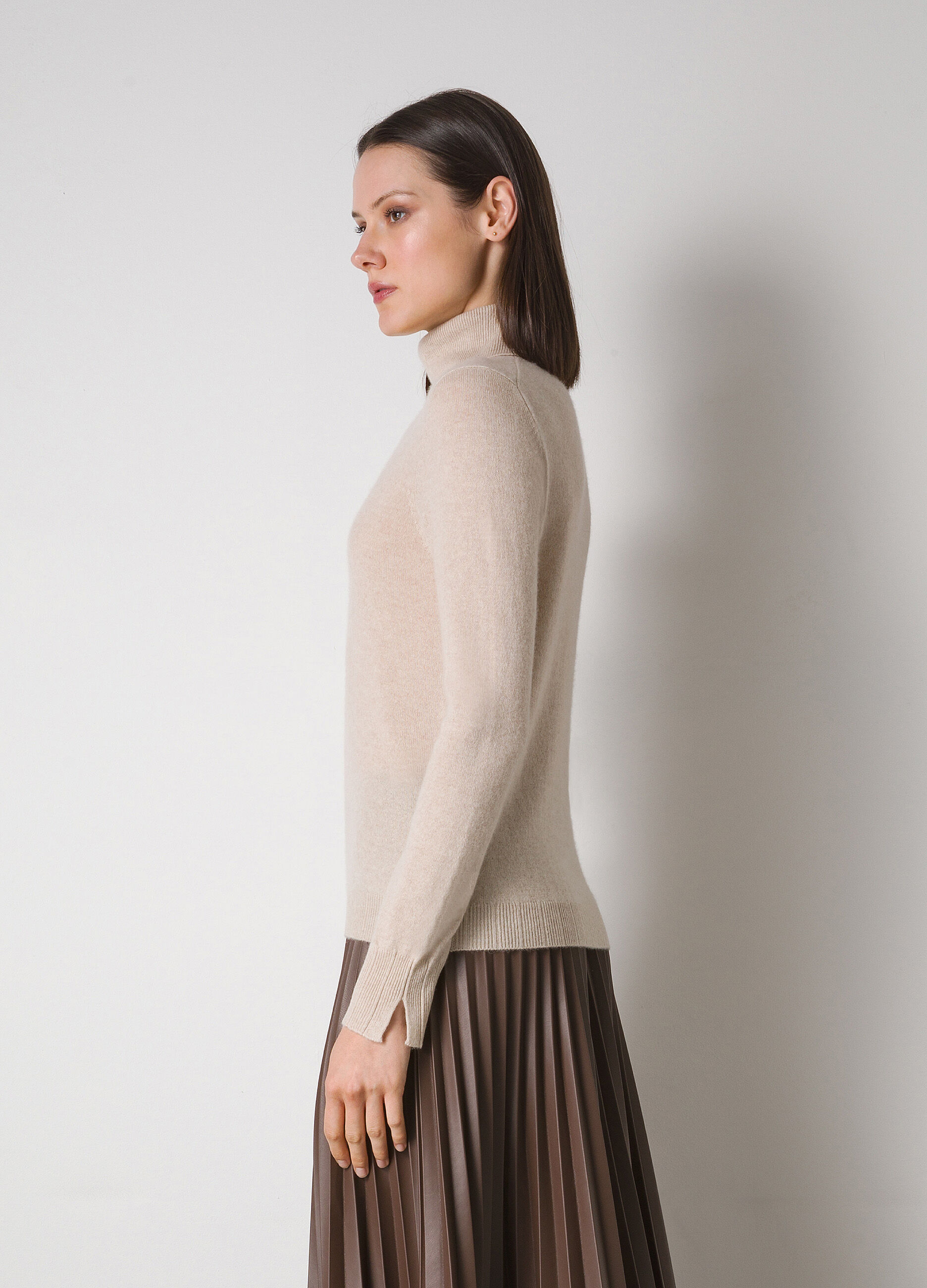 Pure cashmere turtleneck