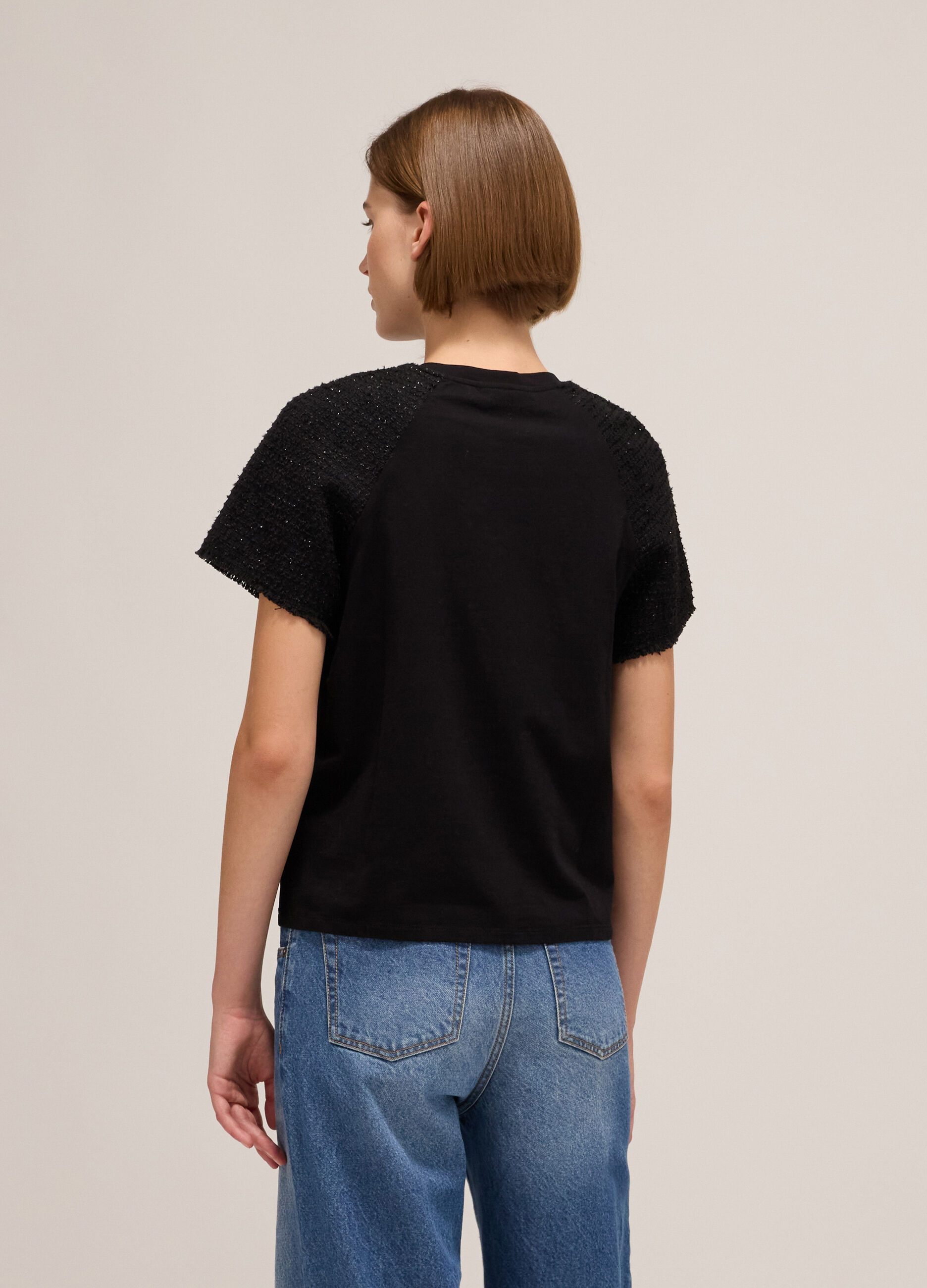 Cotton T-shirt with raglan sleeves