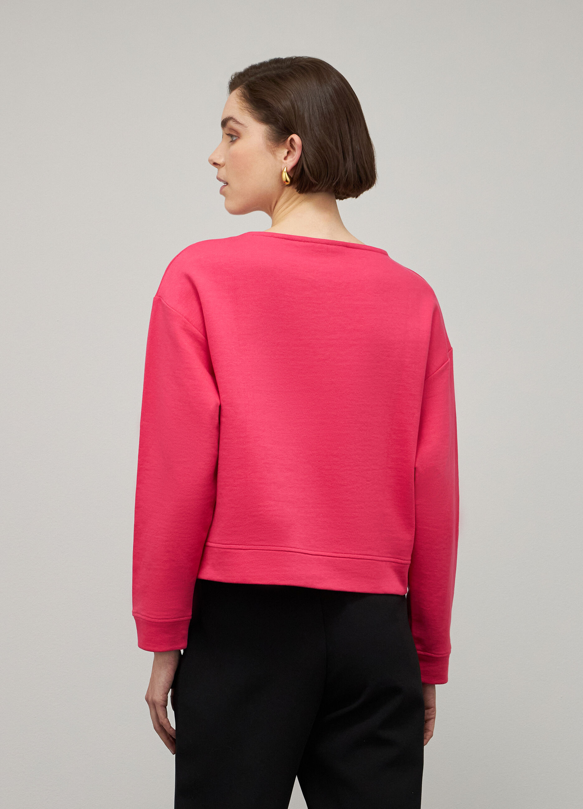 Pink pure cotton sweatshirt_2