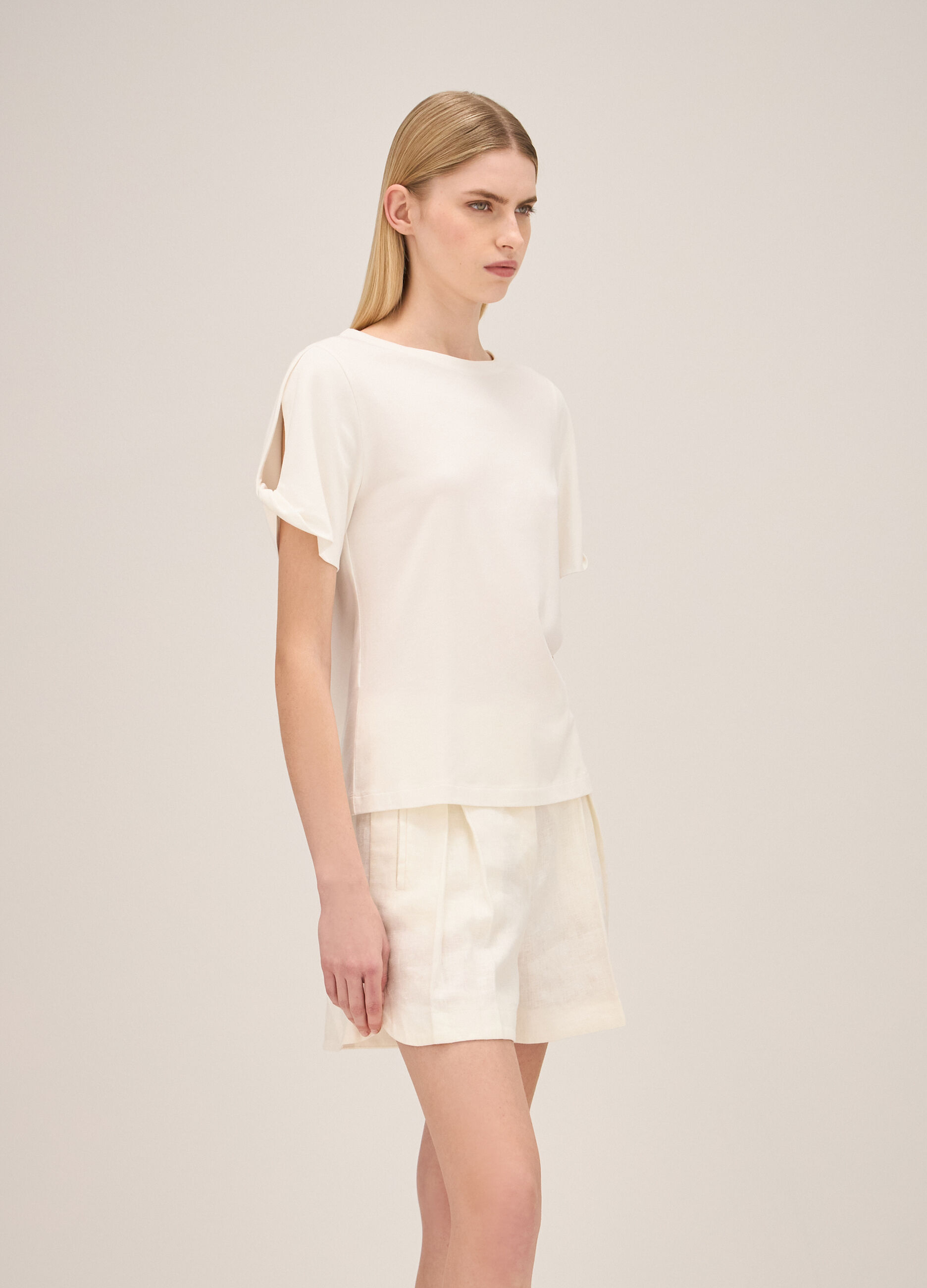 Cotton and modal T-shirt_1