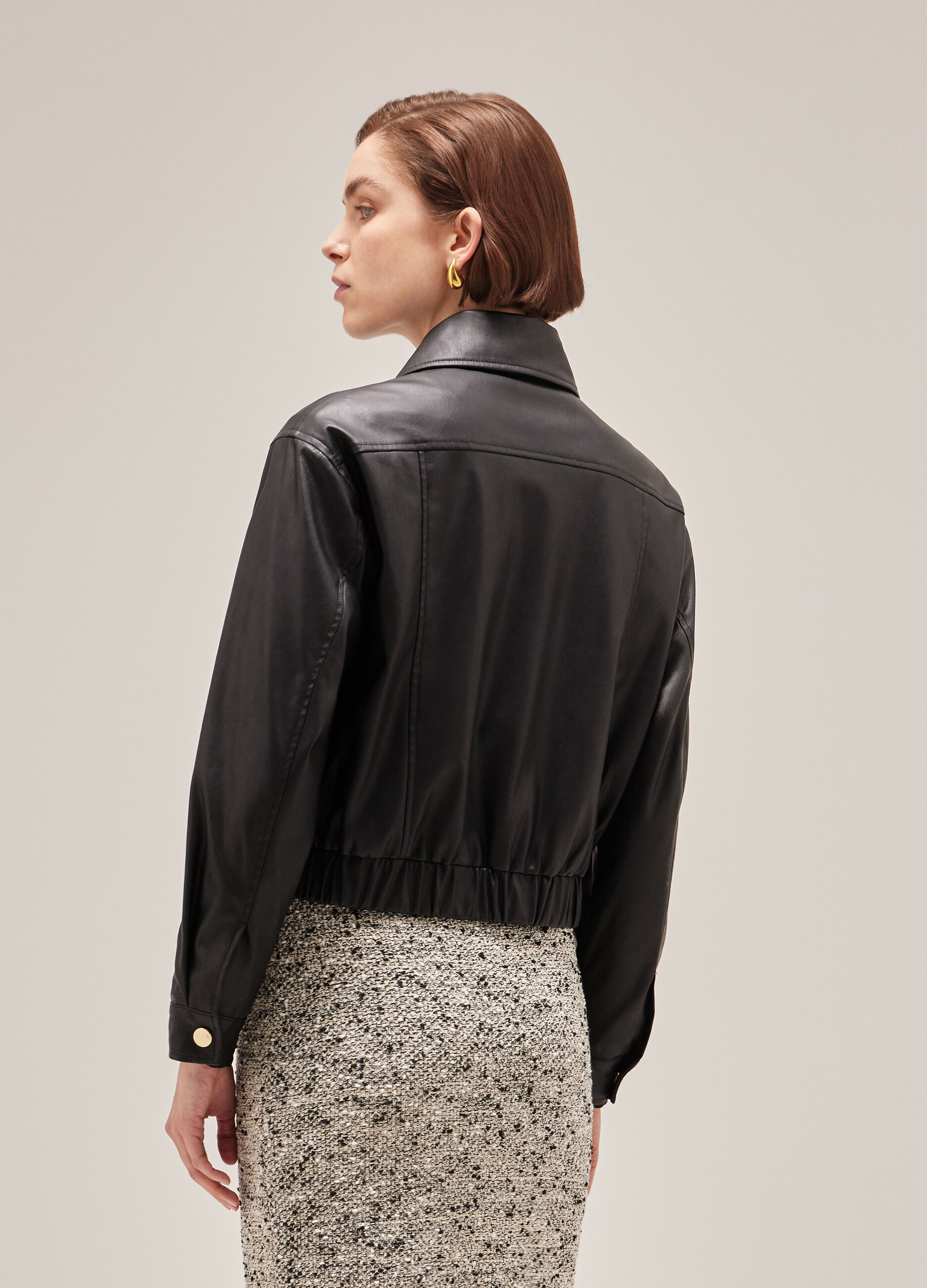 Cropped bomber jacket in eco-leather_2