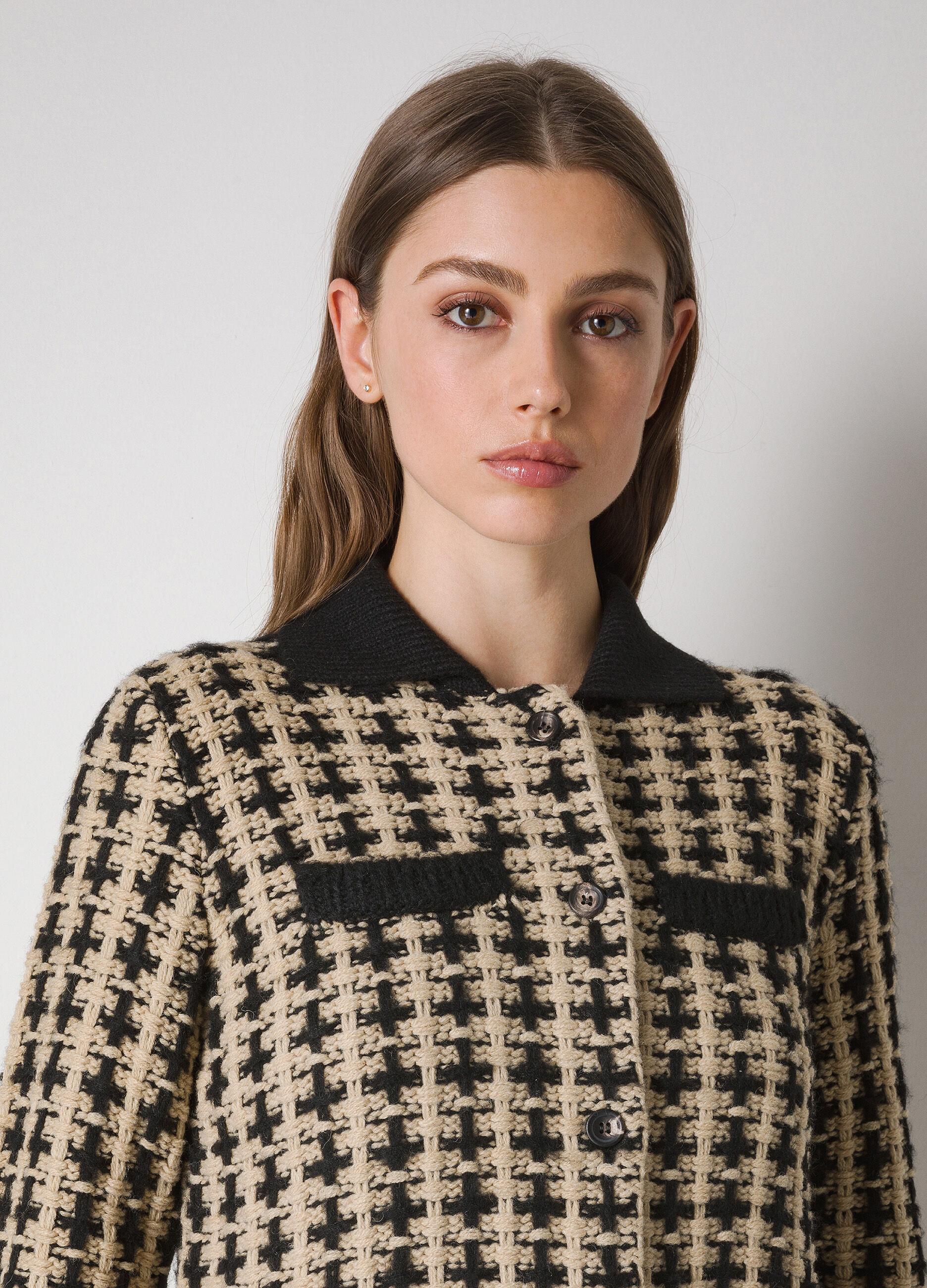 Long tricot cardigan in alpaca wool blend_2