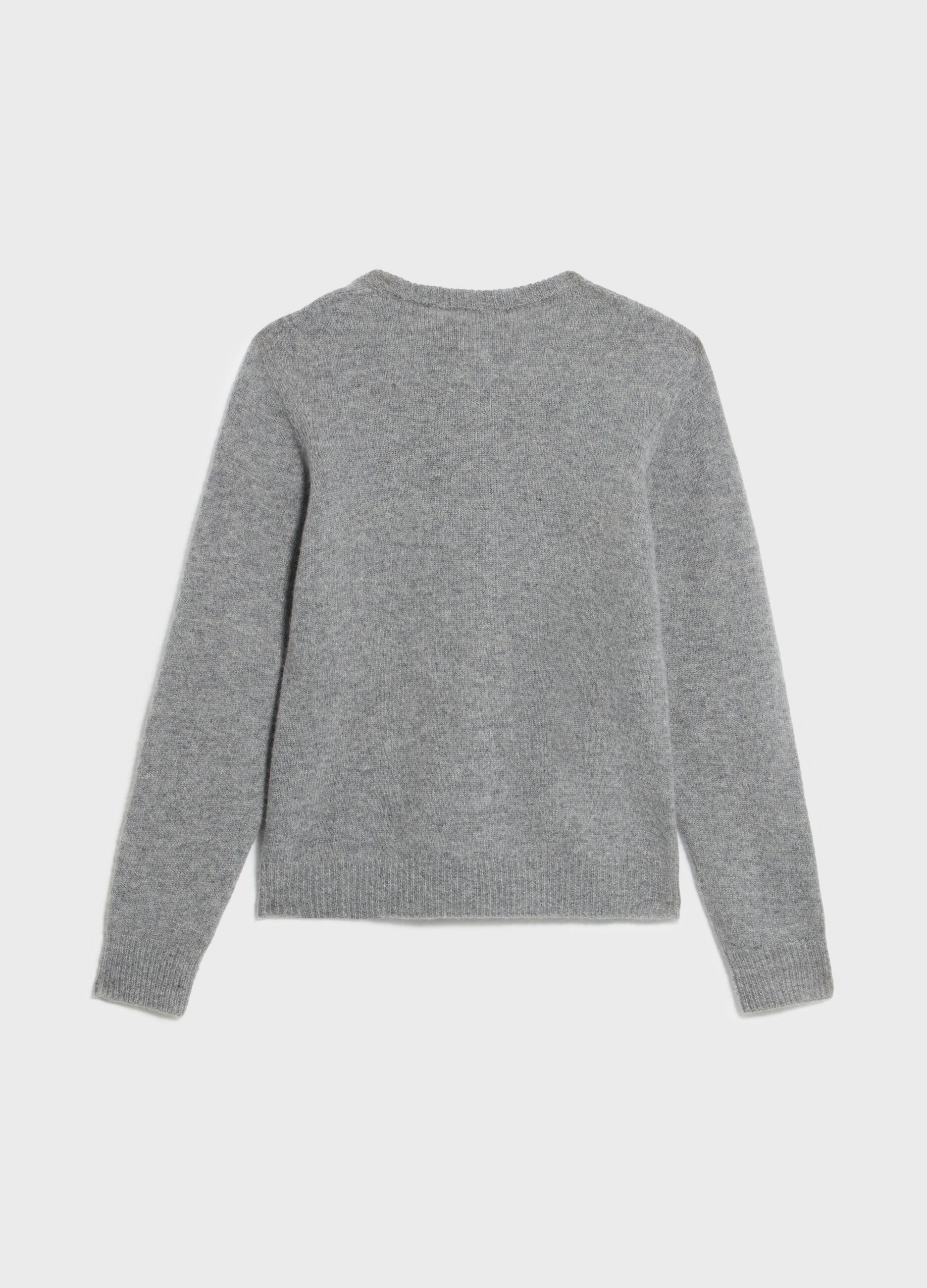 Knitted cardigan in cashmere and merino wool