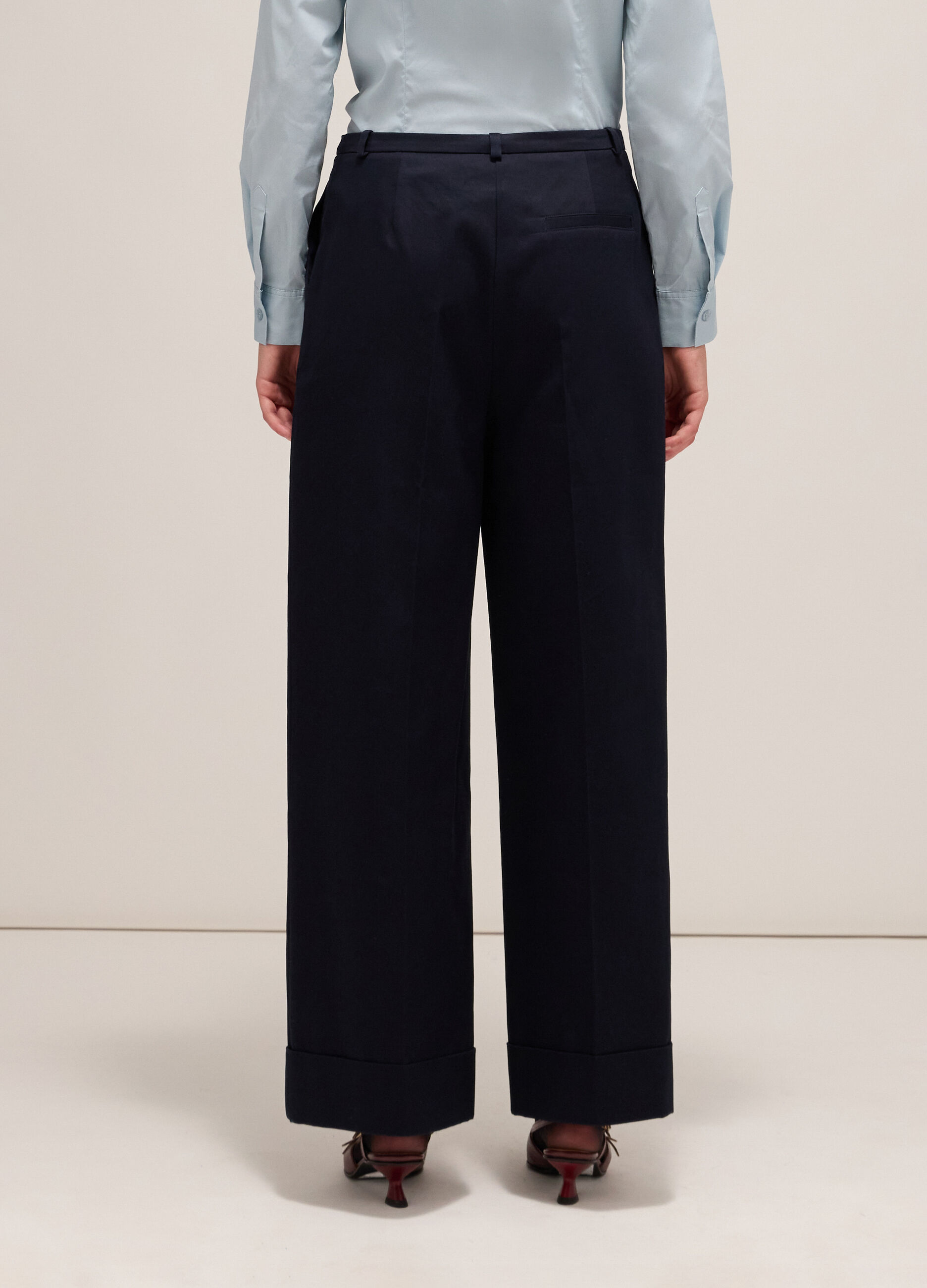 Pantaloni in twill di cotone