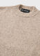 Knitted sweater with round neck in alpaca, wool and cotton_5