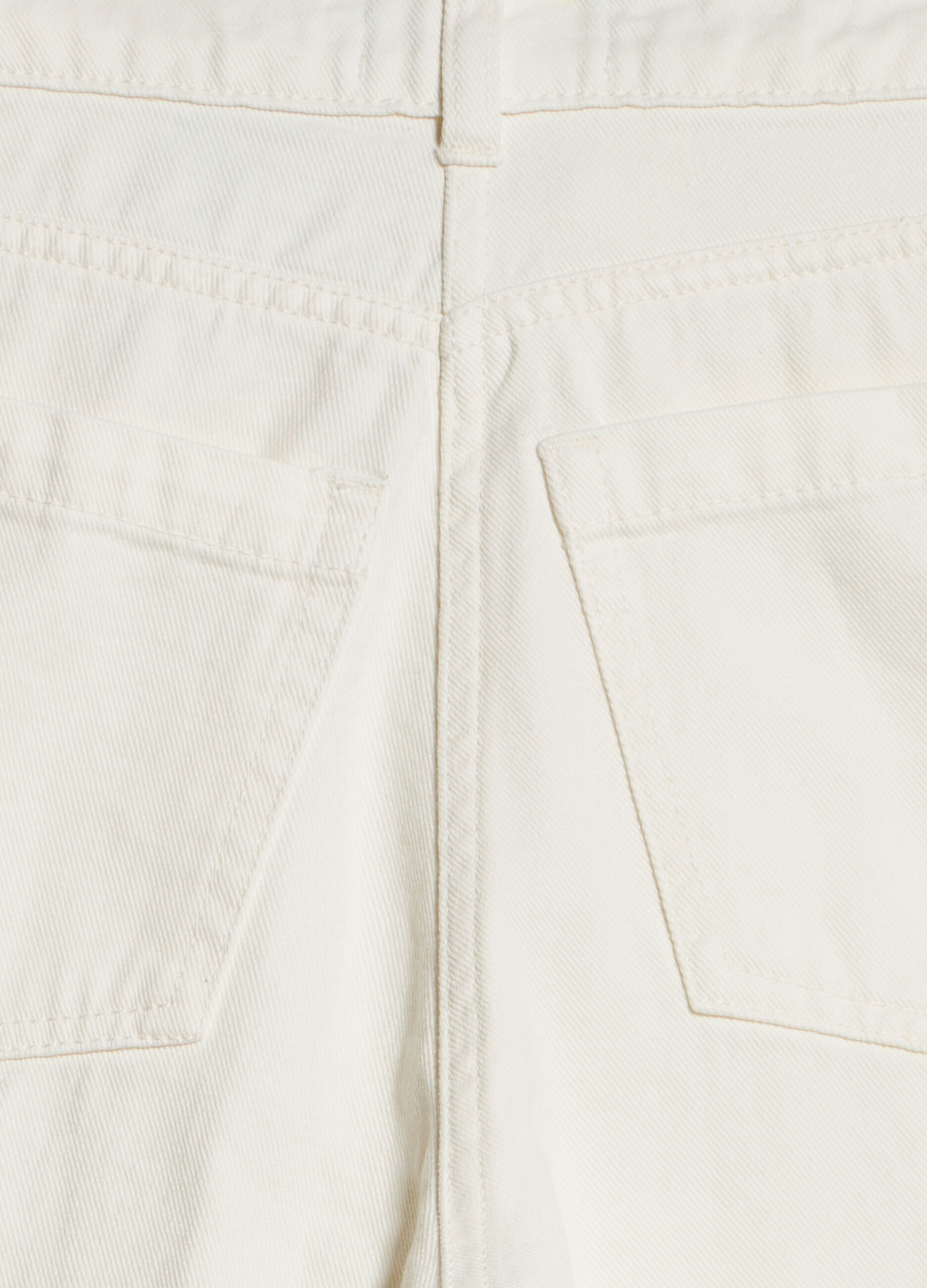 Cotton denim culotte style pants_7
