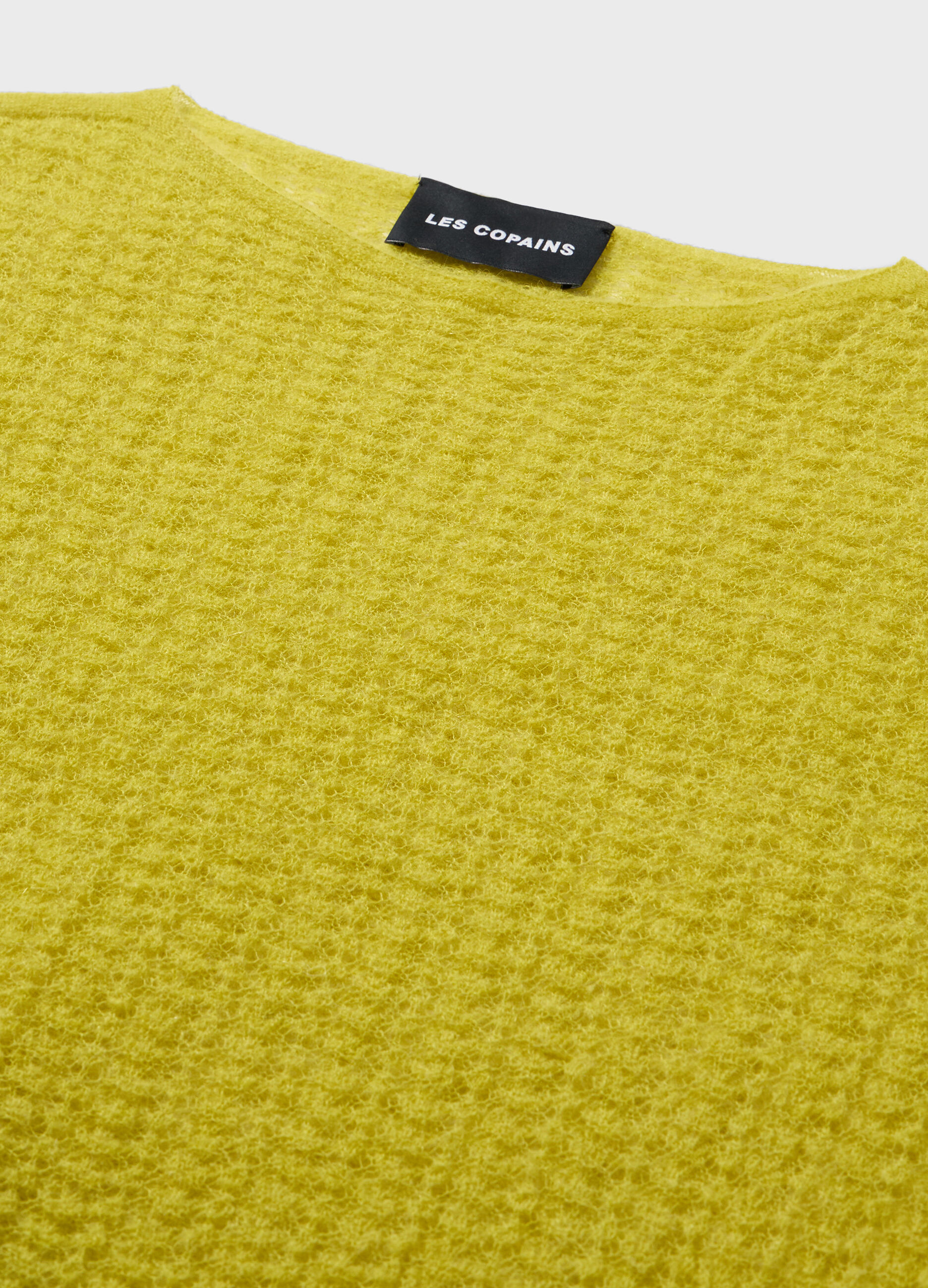 Knitted sweater with long sleeves