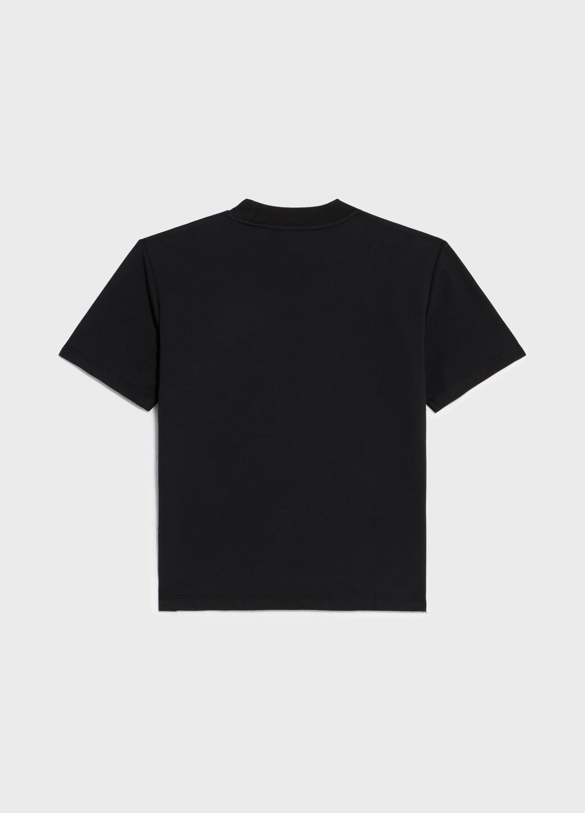 Short-sleeved T-shirt in cotton blend