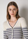 Striped ribbed tricot with buttons_0