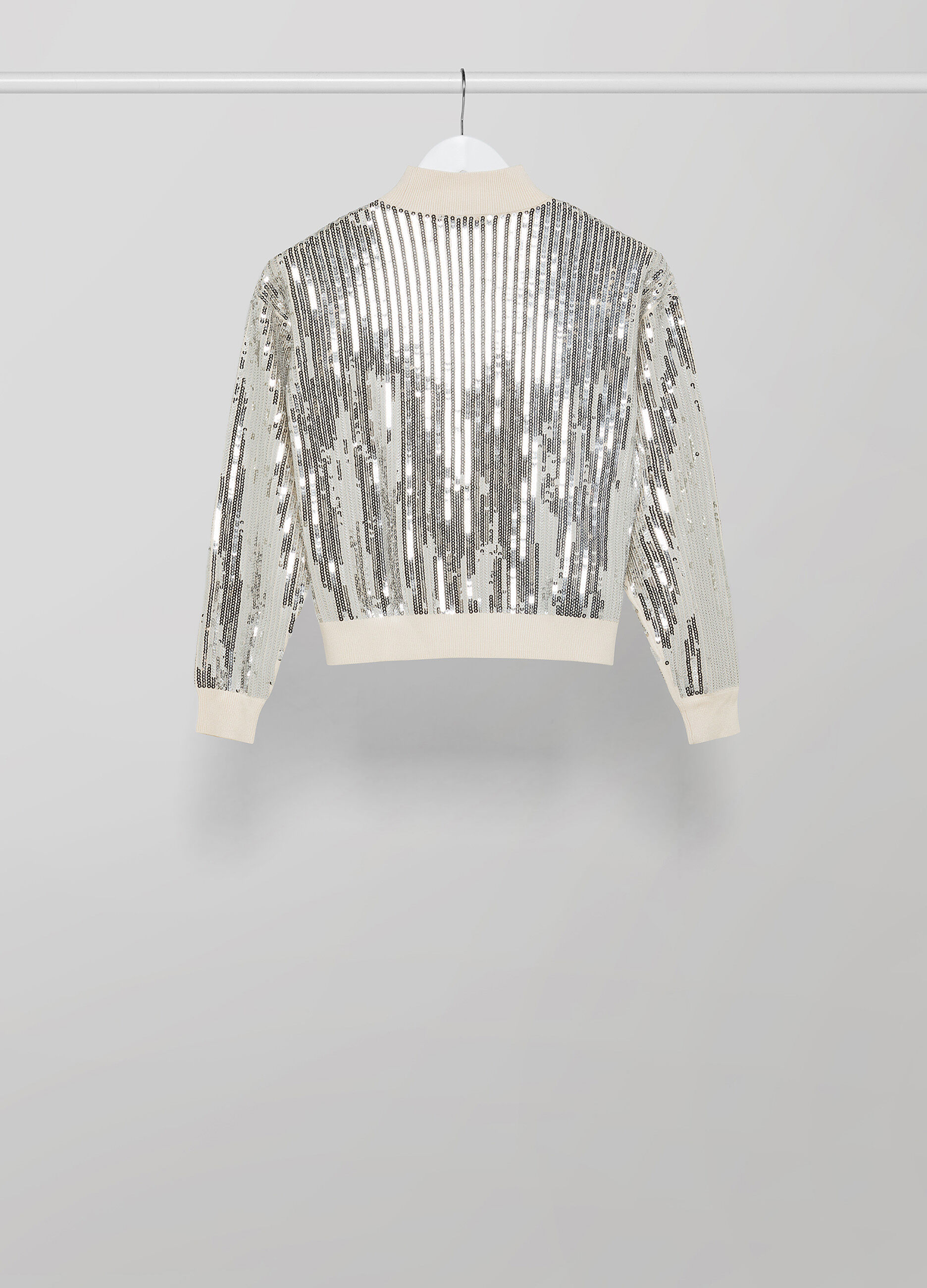 White sequin turtleneck new arrivals