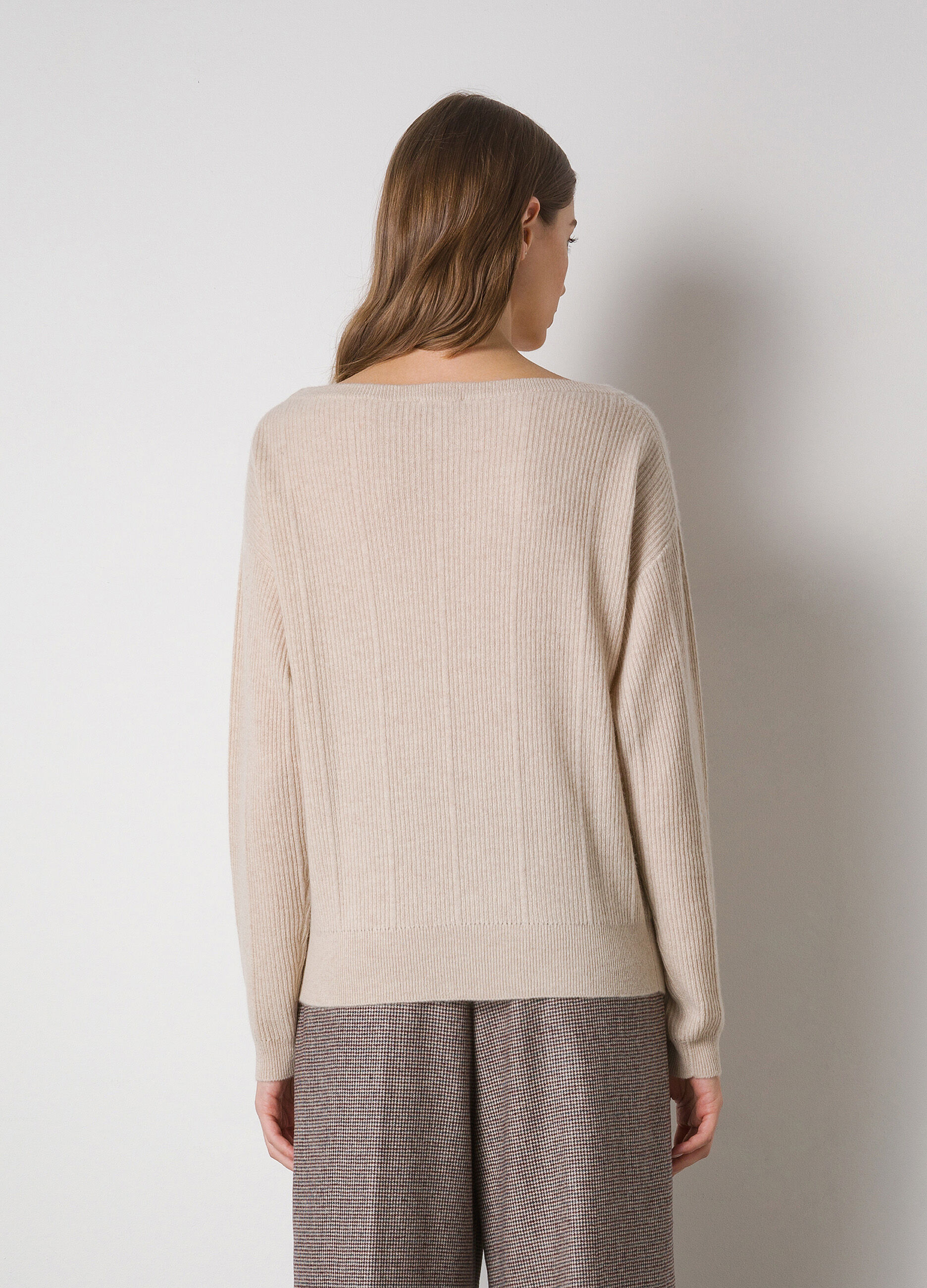 Pure cashmere tricot pullover 