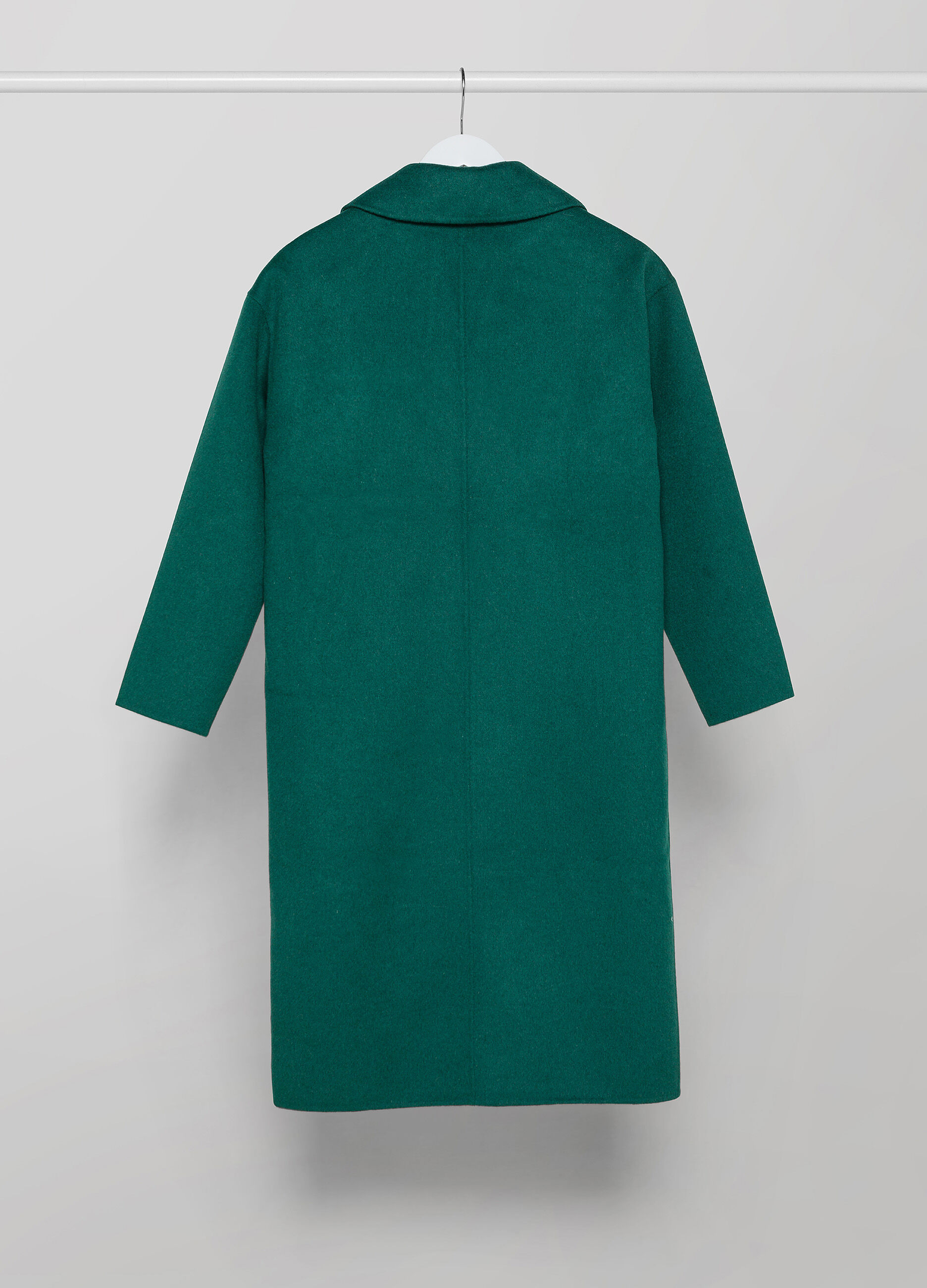 Wool-blend long coat _4
