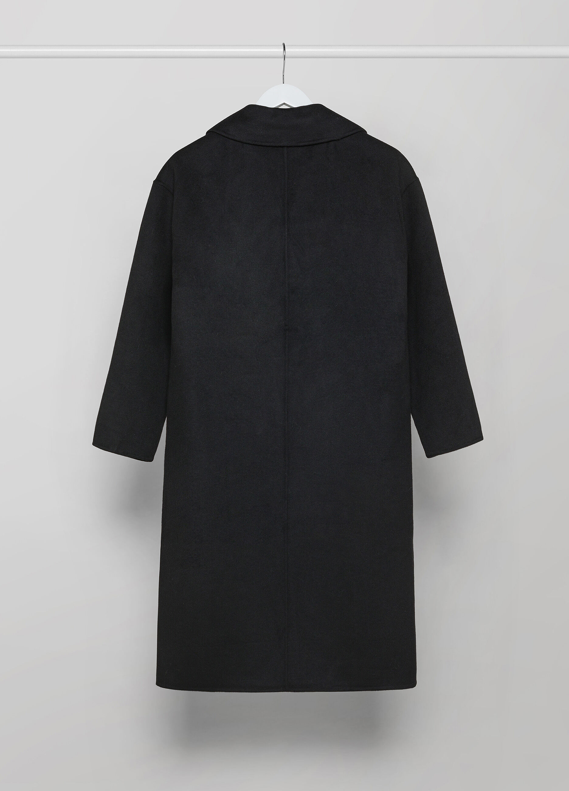 Green wool blend long coat_5