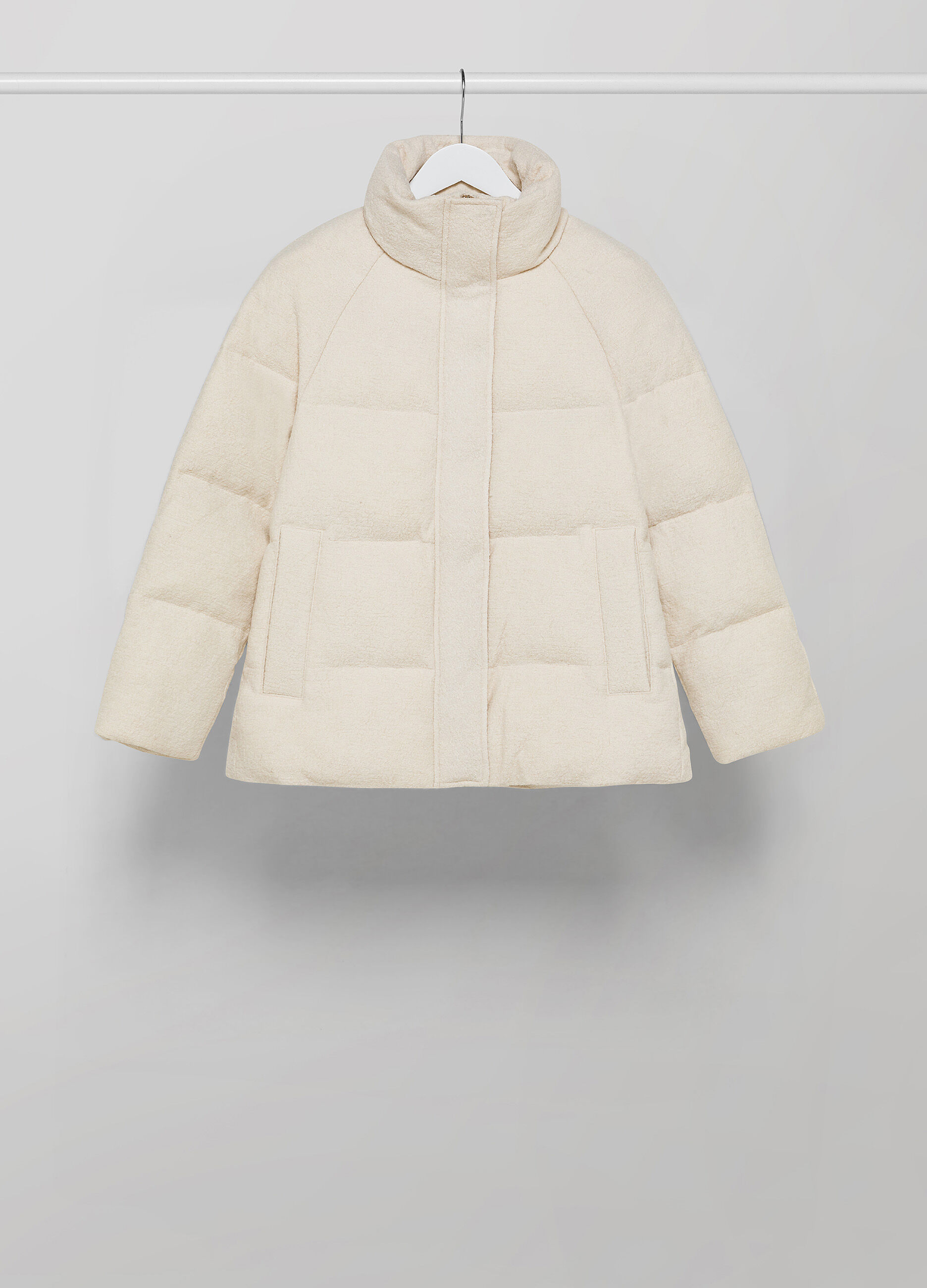Padded down jacket with wool-blend exterior_4