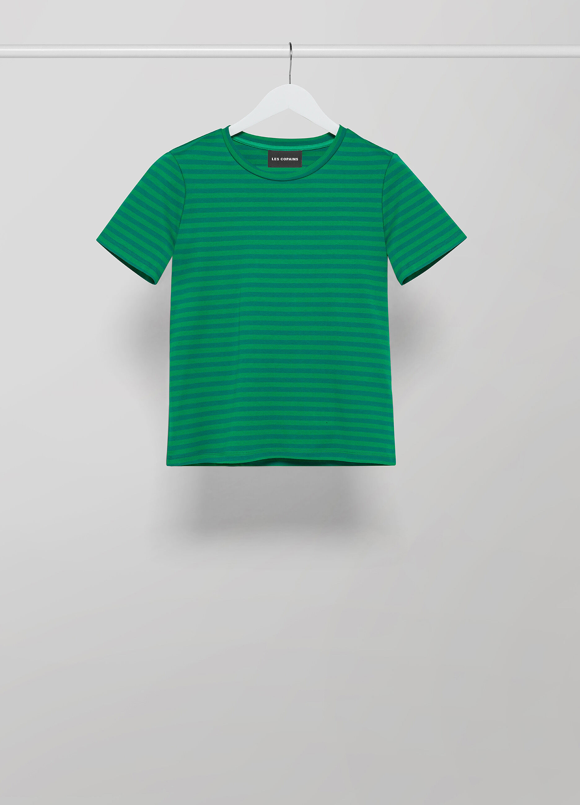 Green stripe 100% cotton T-shirt_4