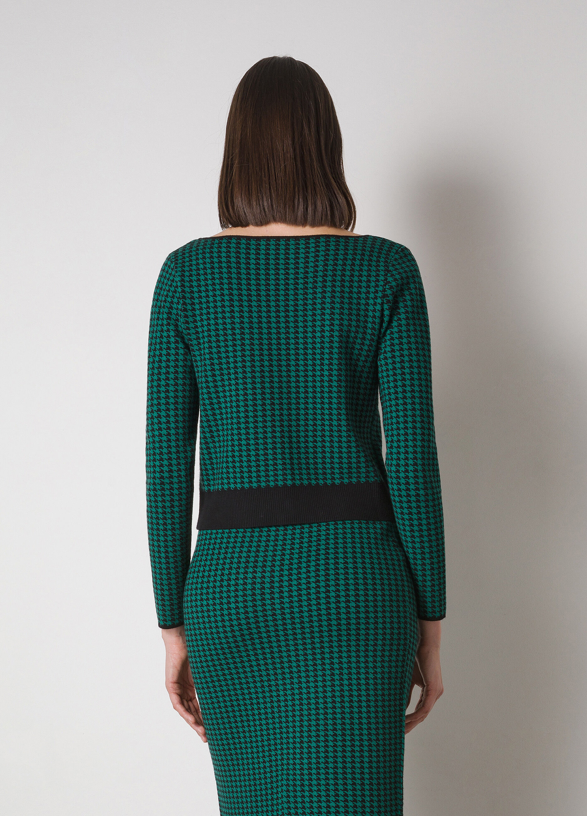 Jacquard houndstooth cardigan_1