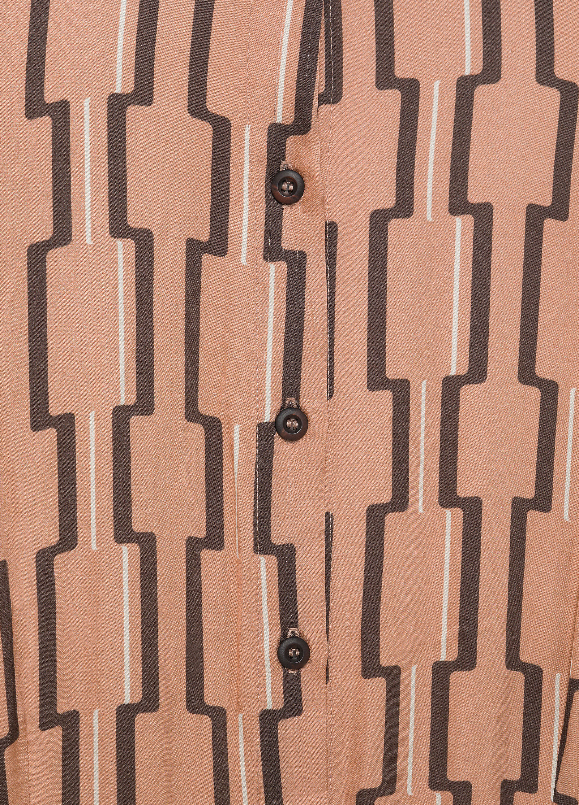 Long dress with geometric pattern