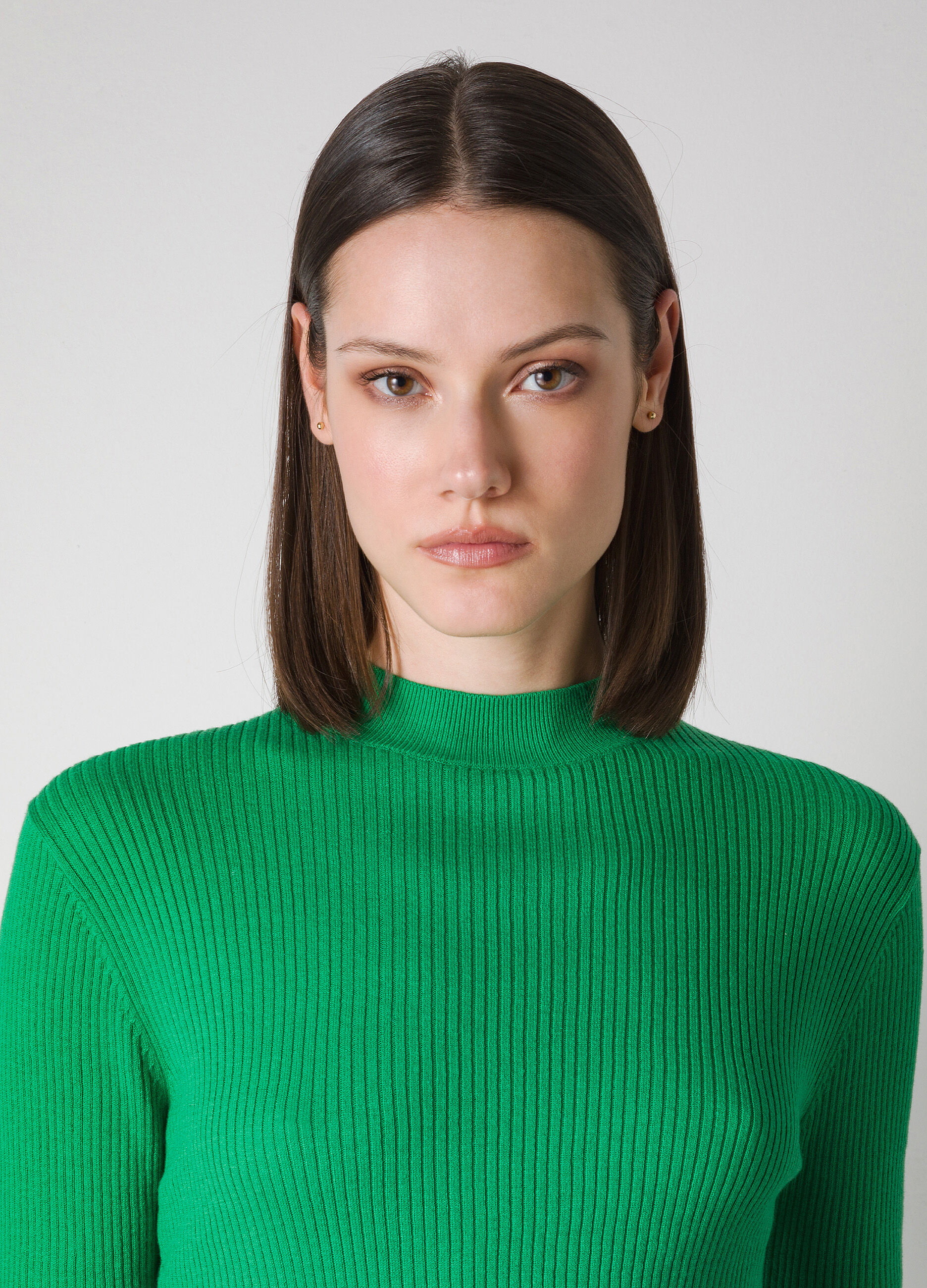 Ribbed silk-blend tricot