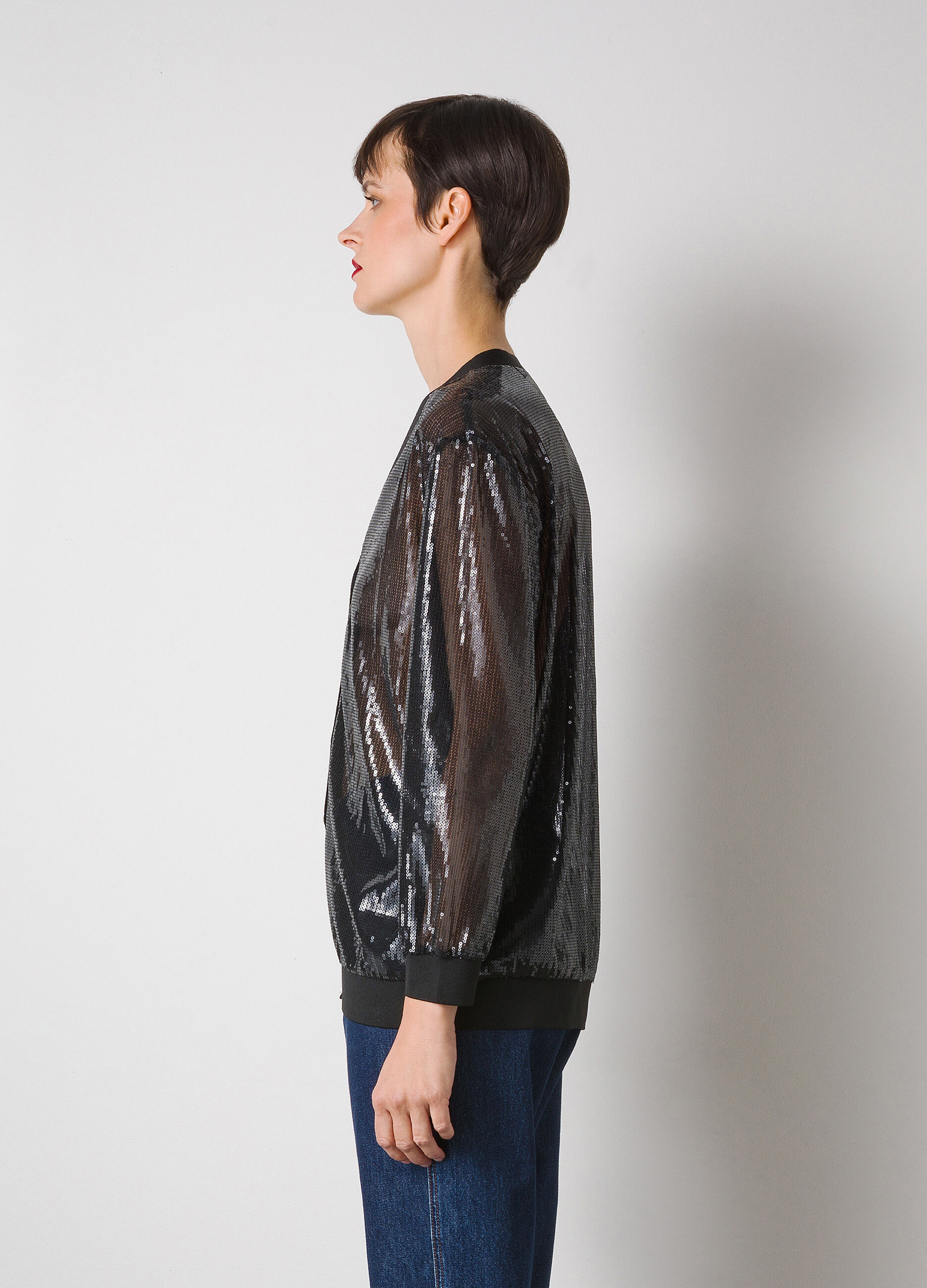 Black sequin cardigan_3