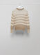 Striped mohair wool blend and lurex pullover_5