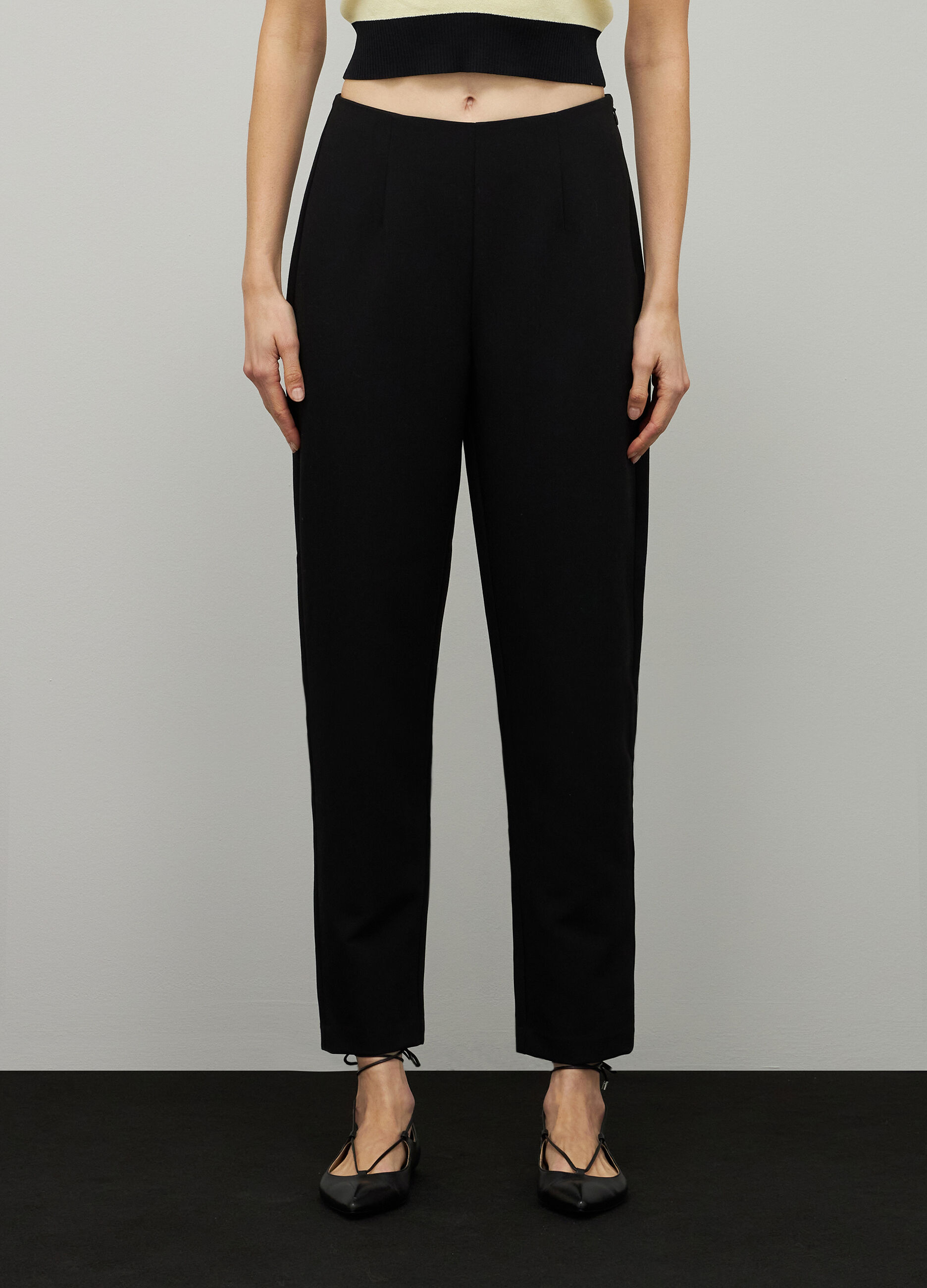 Pantaloni slouchy in crepe