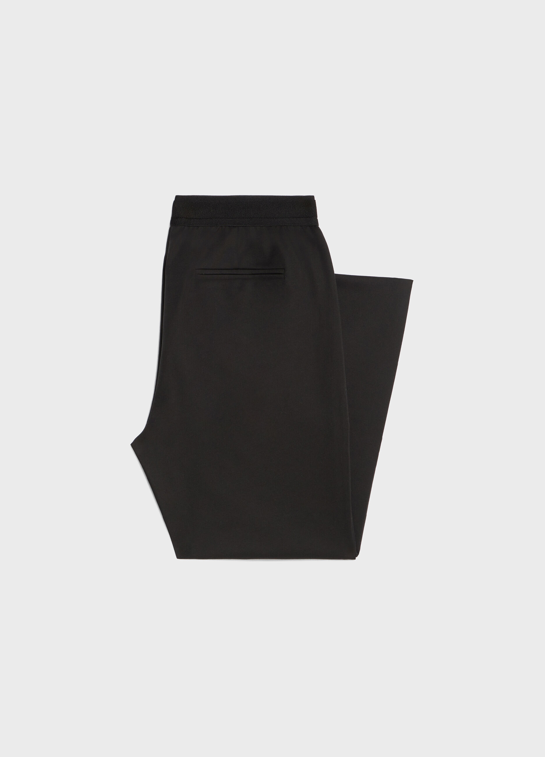 Black cigarette trousers with elastic_6