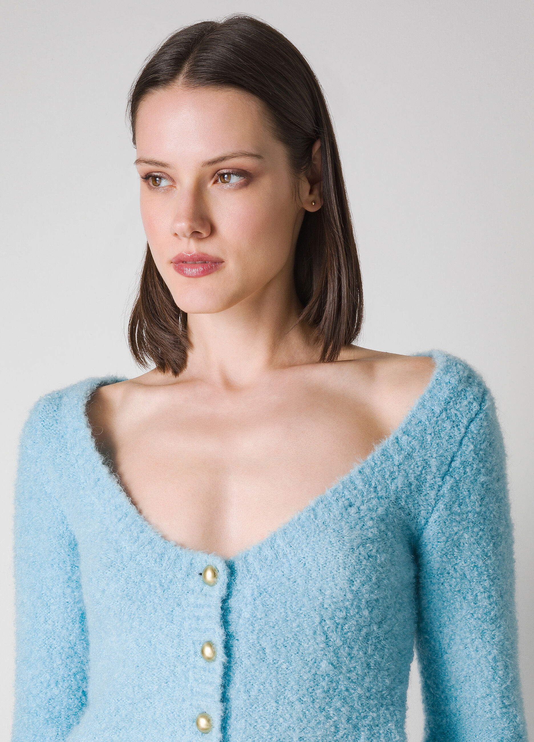 Cardigan tricot in misto lana mohair_2