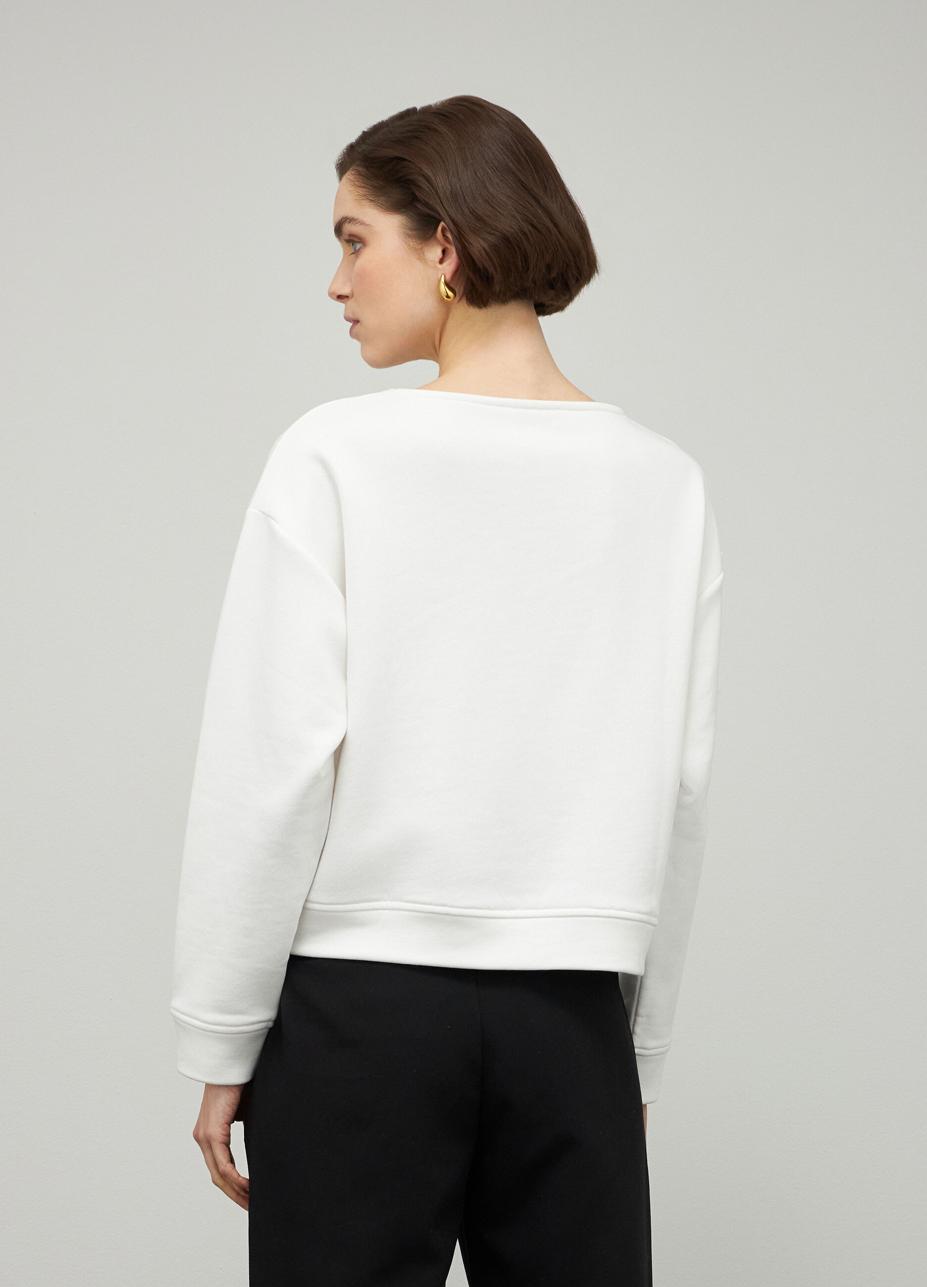 White pure cotton sweatshirt_2