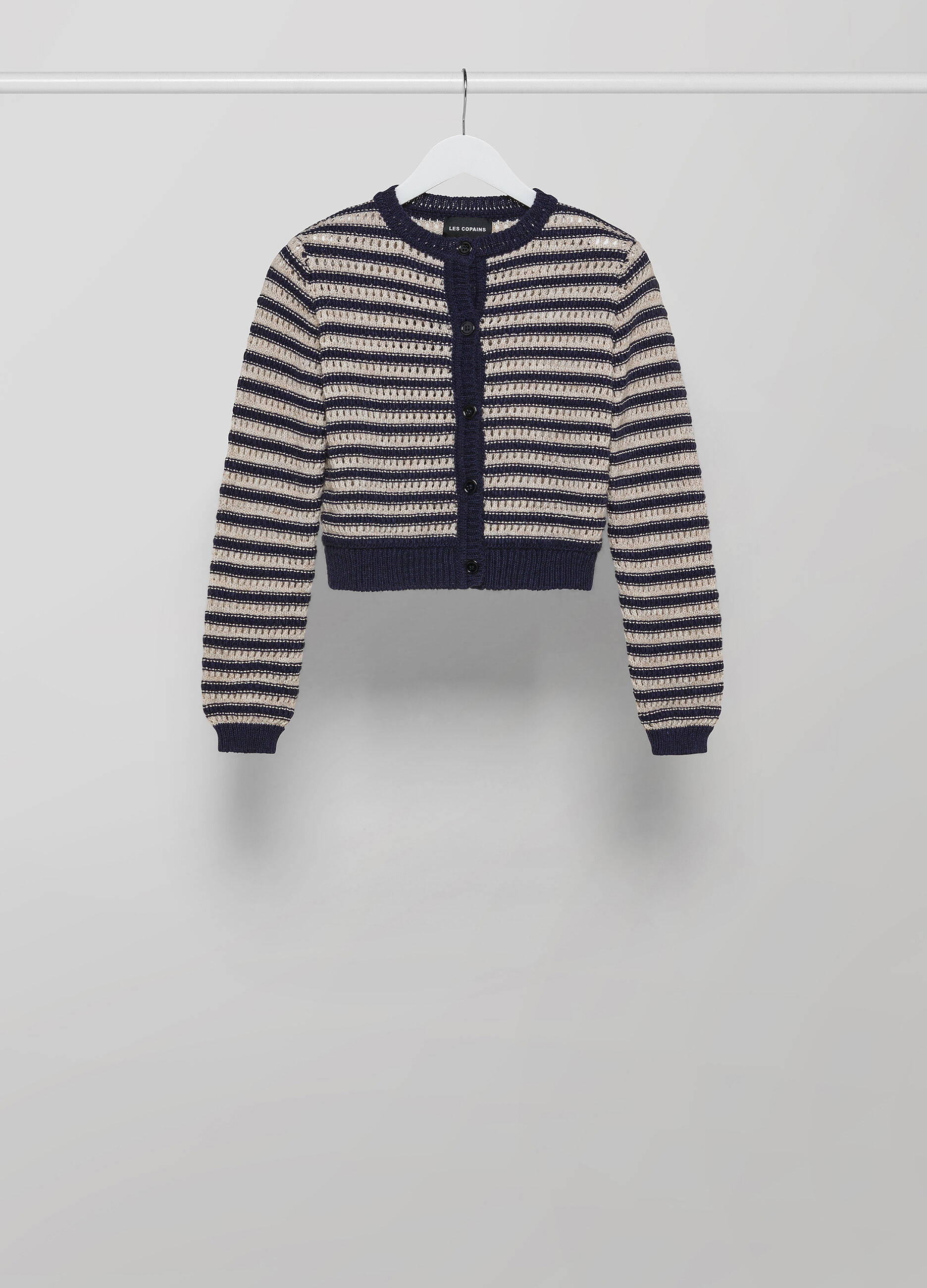 Alpaca wool-blend tricot cardigan _4