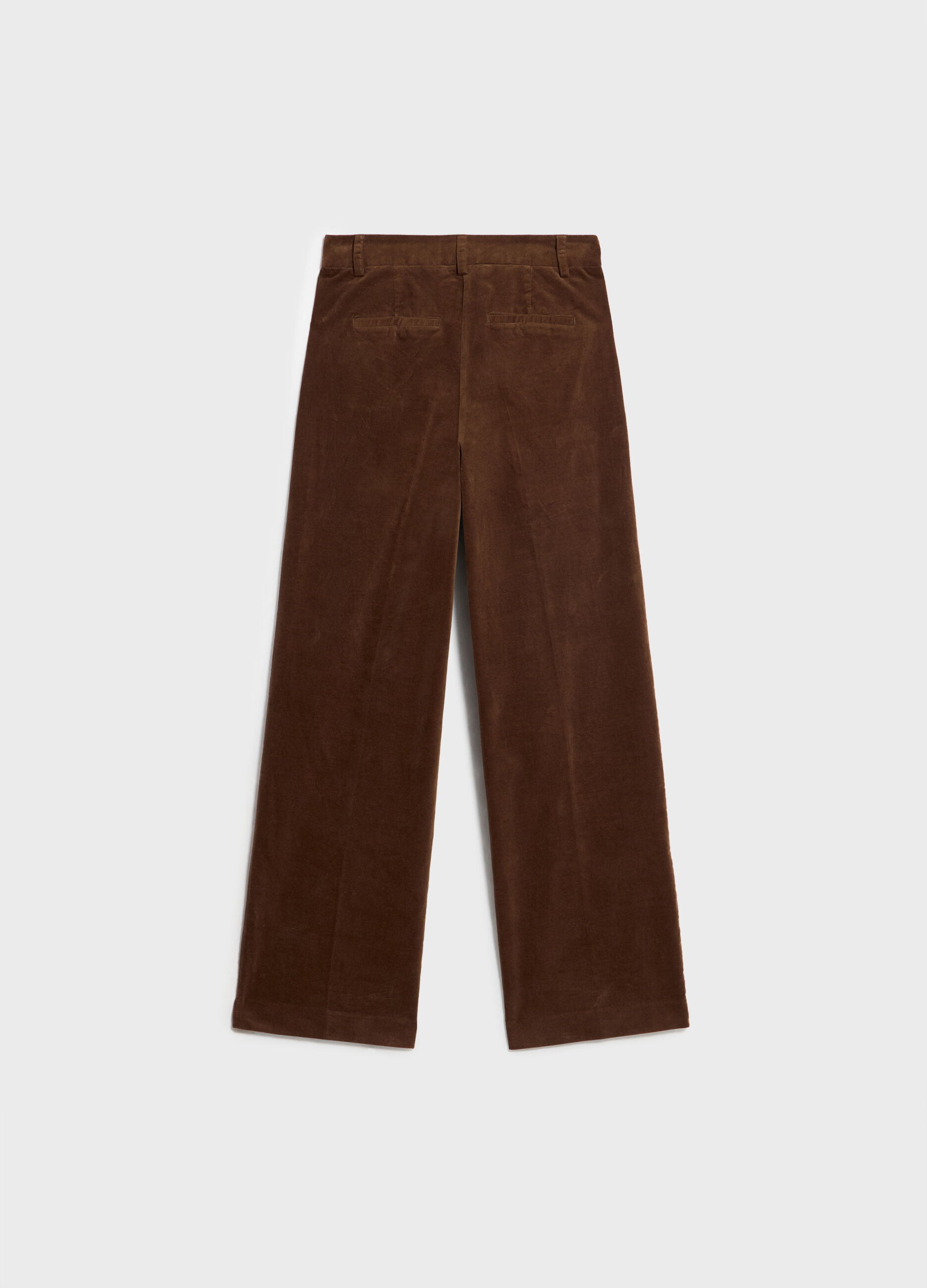 Trousers in stretch velvet