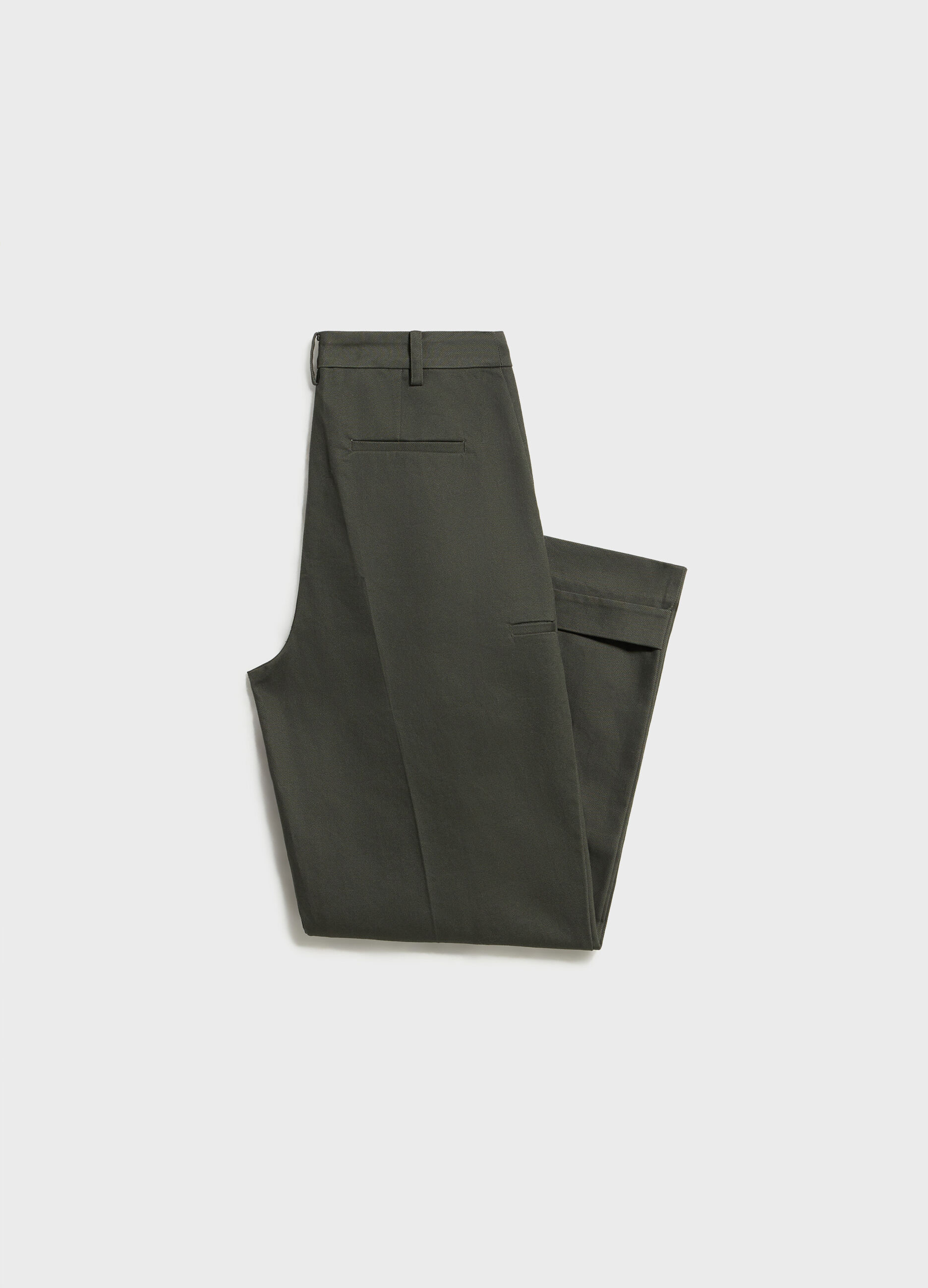 Slouchy trousers in 100% cotton