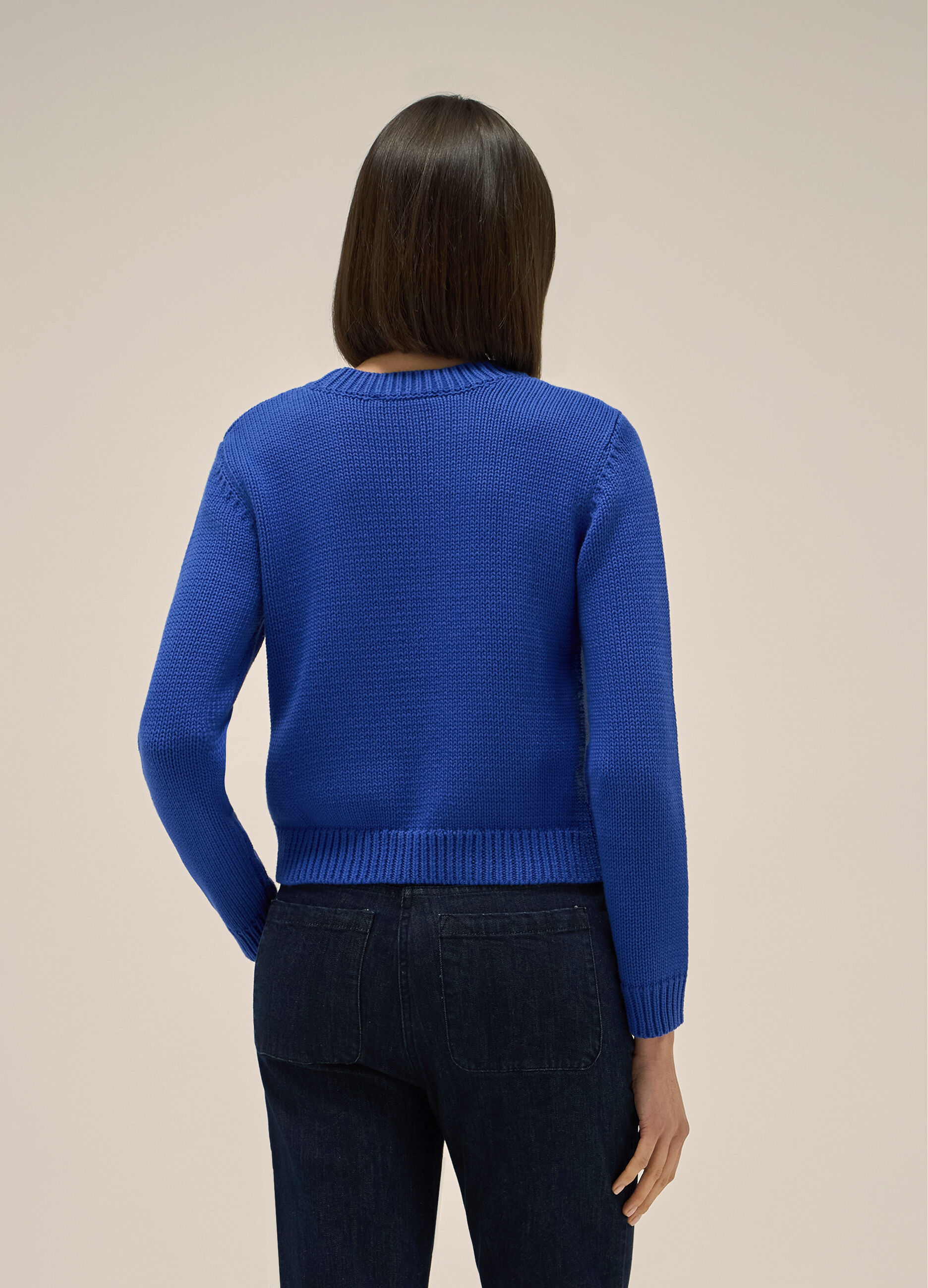 Crew neck knit sweater_2