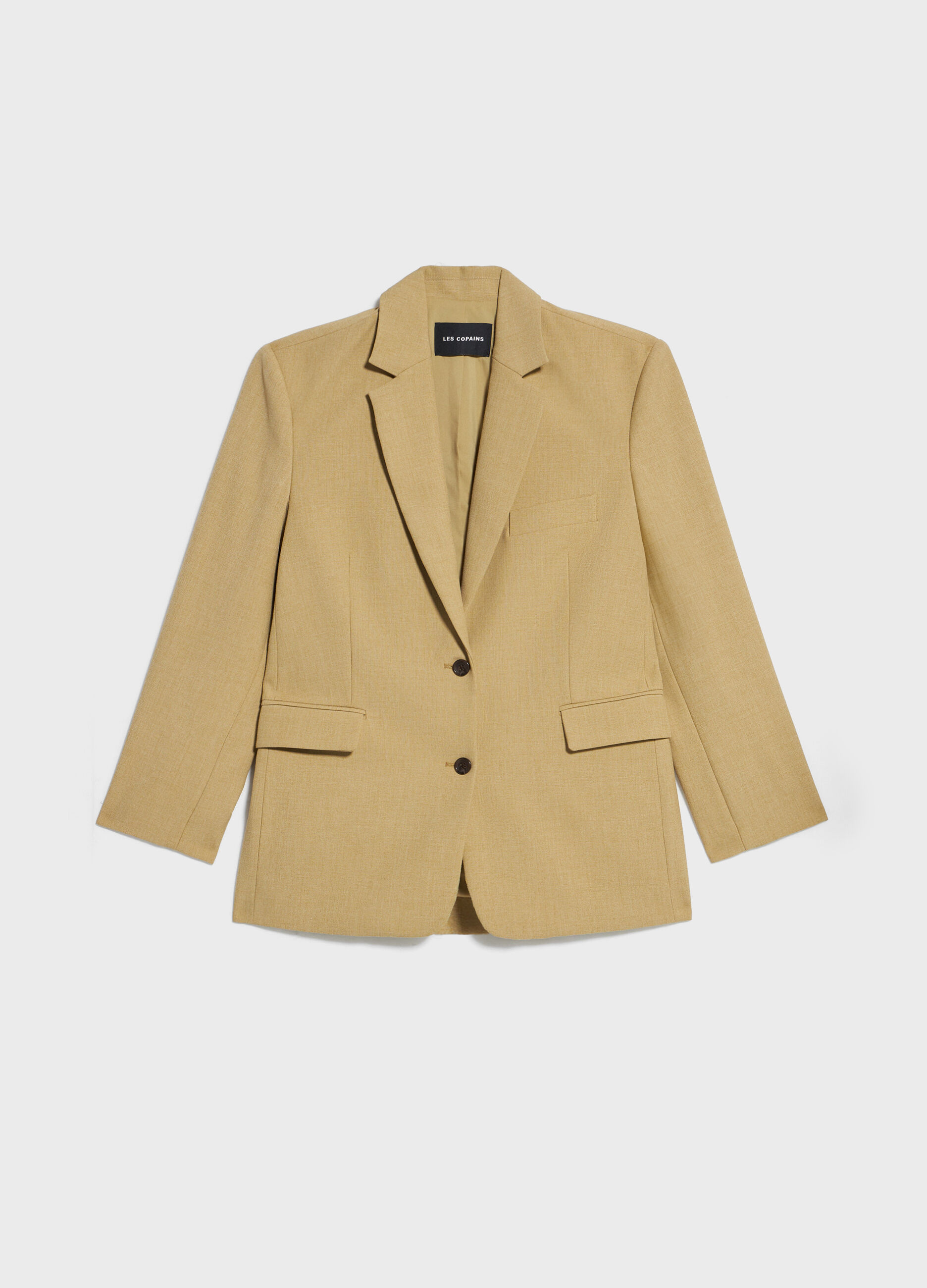 Blazer long fermé par deux boutons