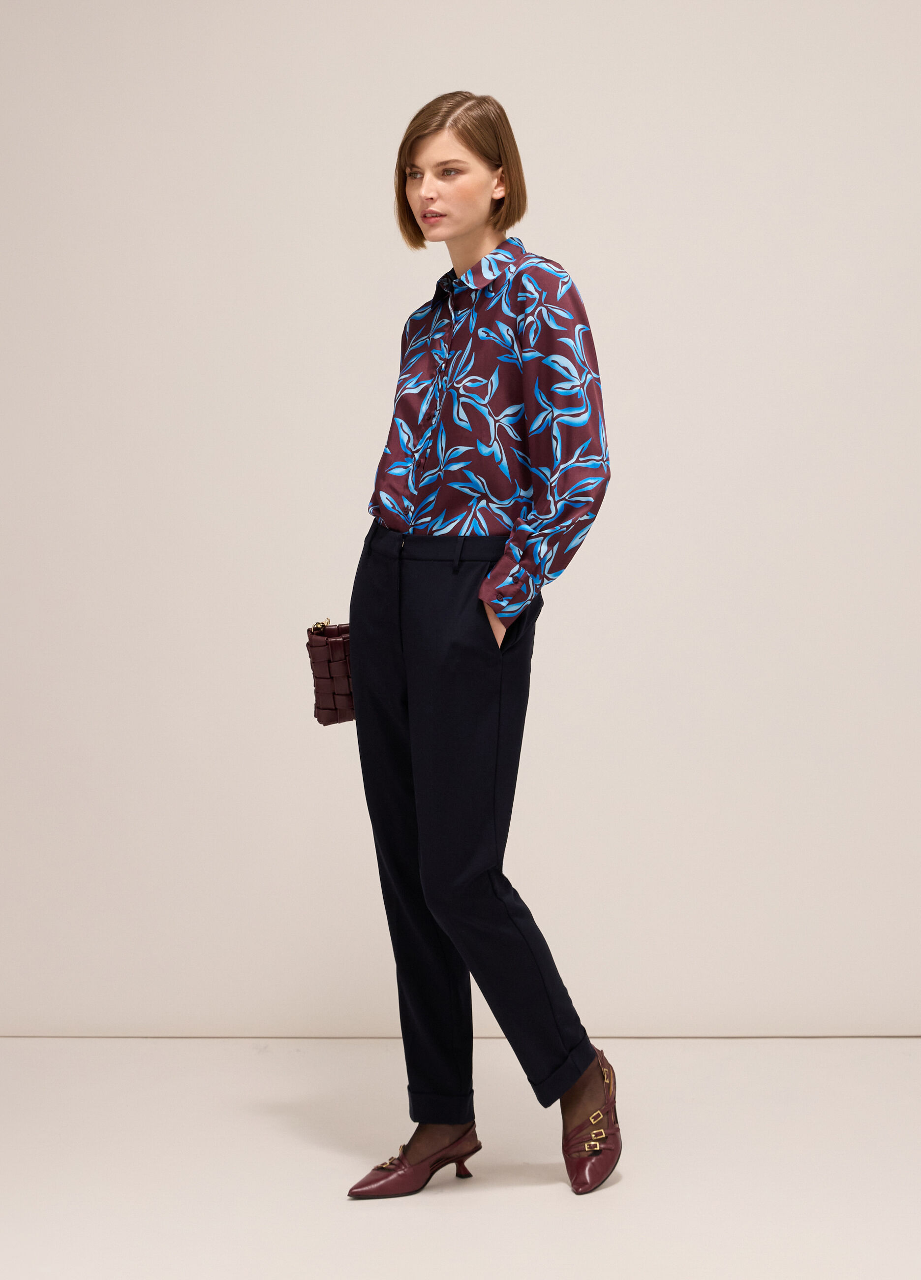 Shirt with floral print