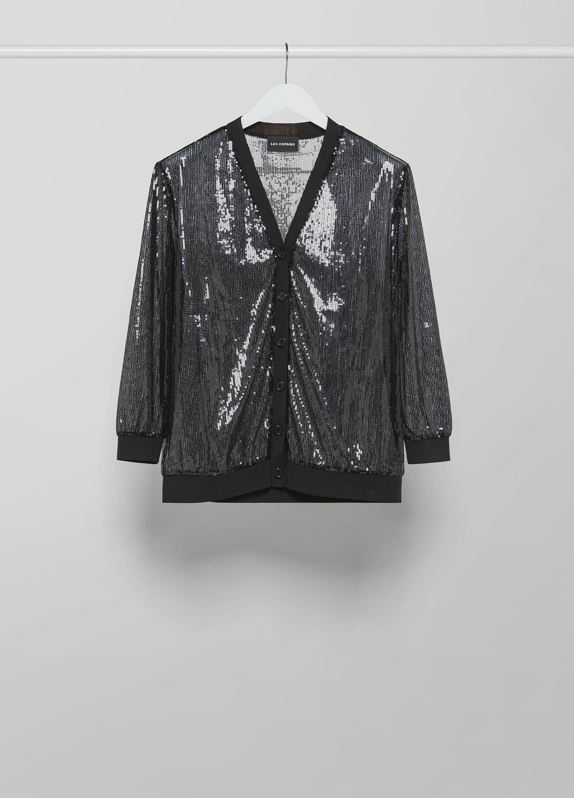 Black sequin cardigan_4