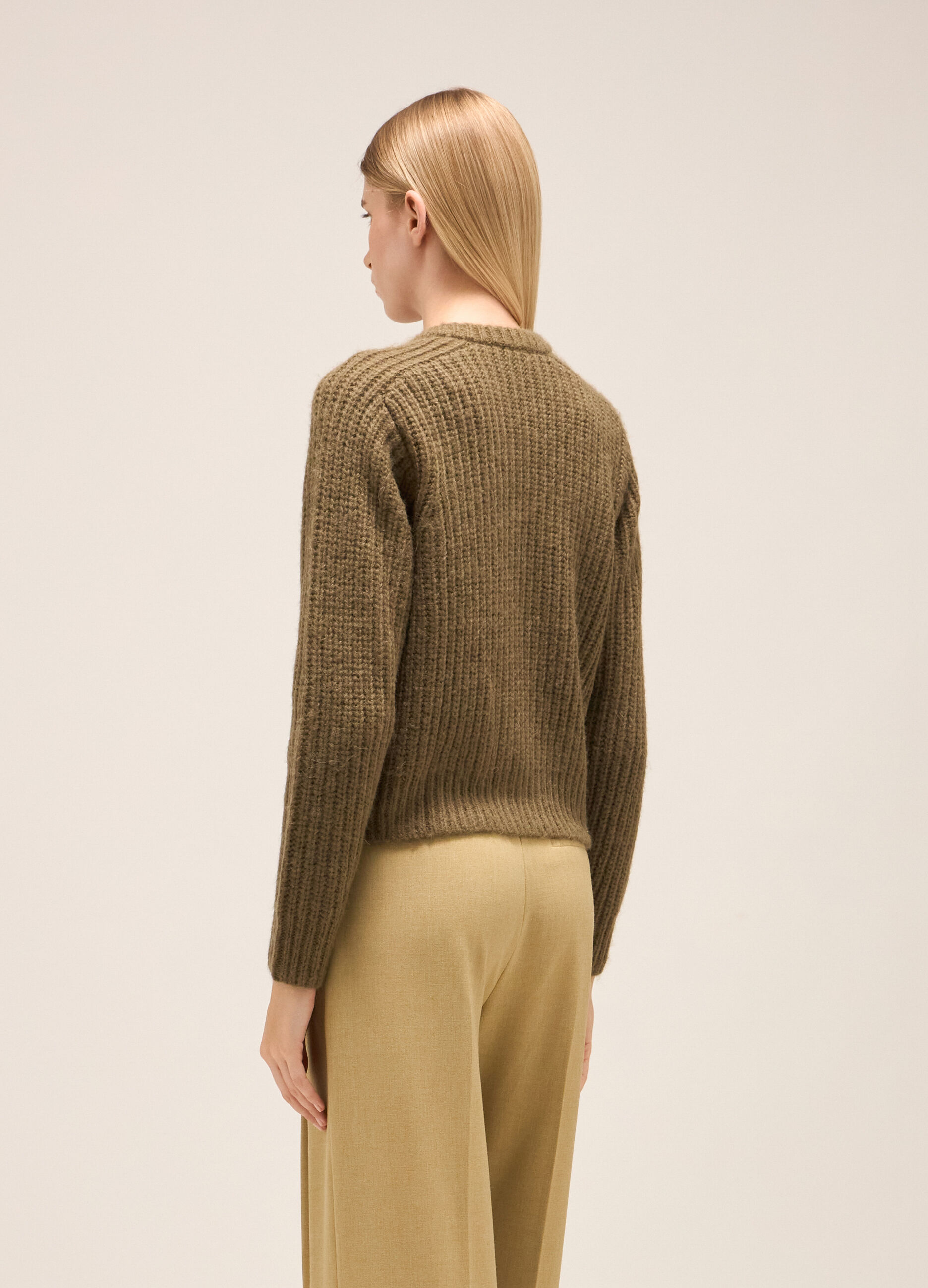 Cardigan tricot a coste