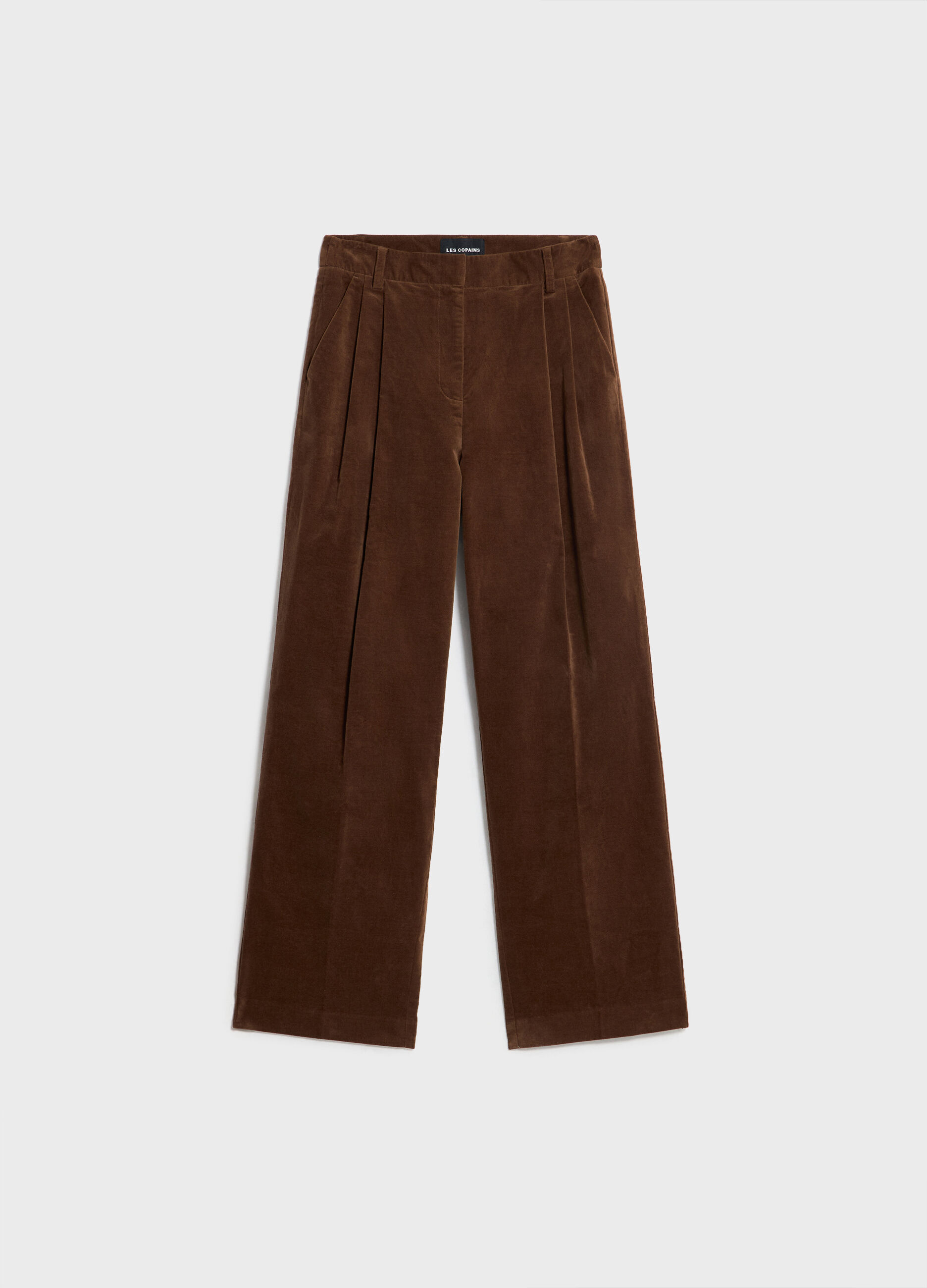 Trousers in stretch velvet