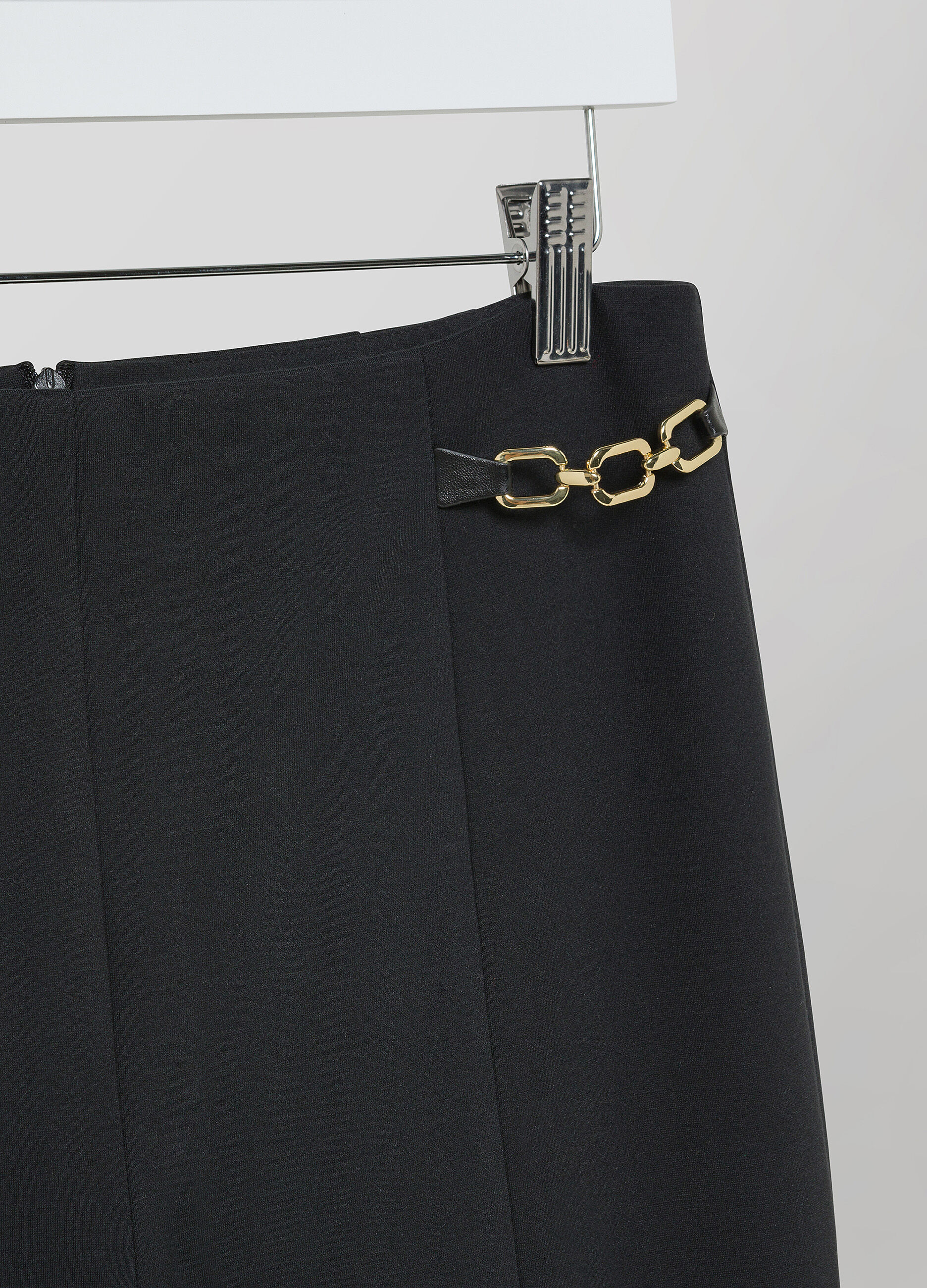 High-waisted stretch fabric trousers_6