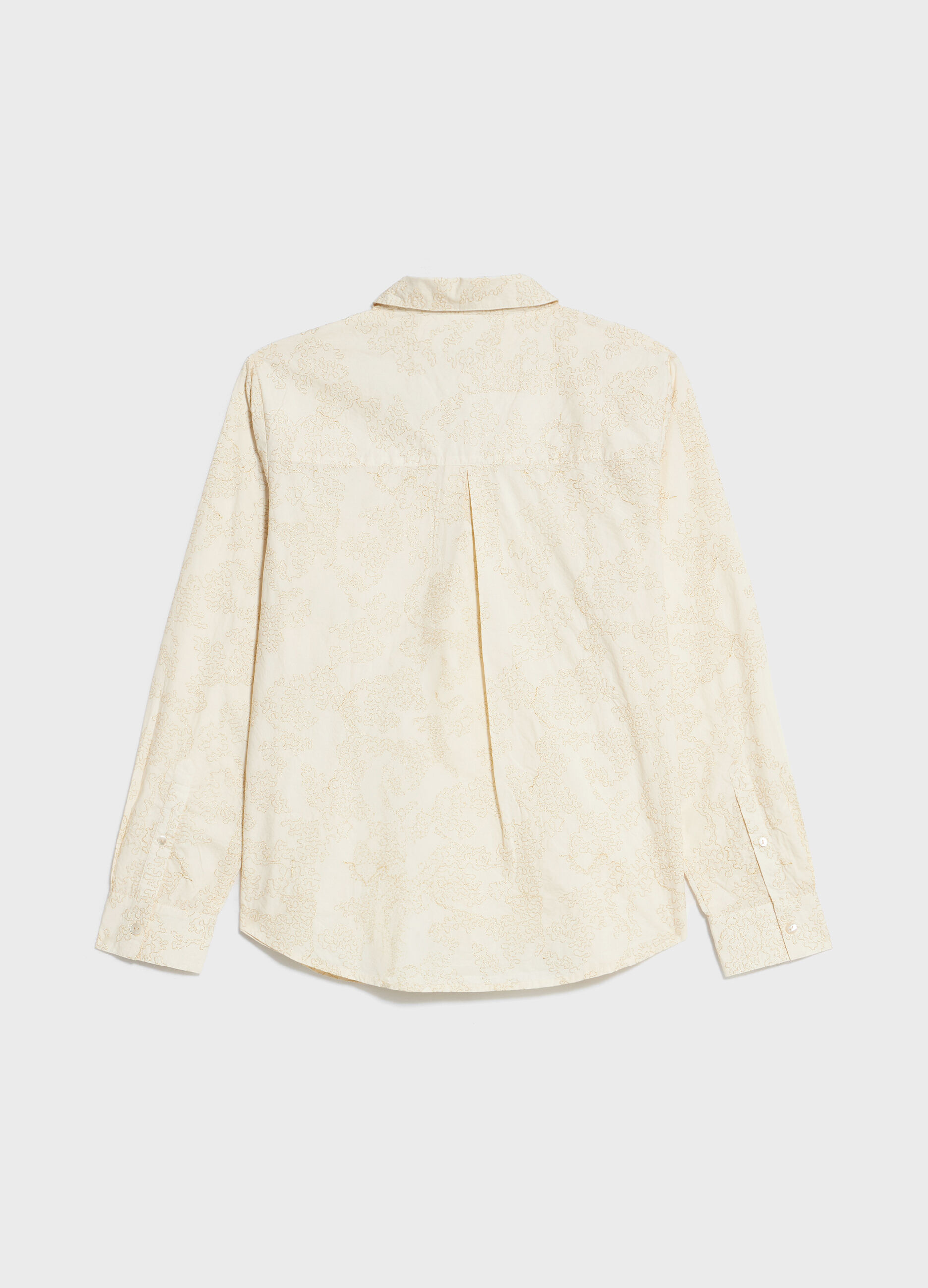 Shirt in embroidered cotton