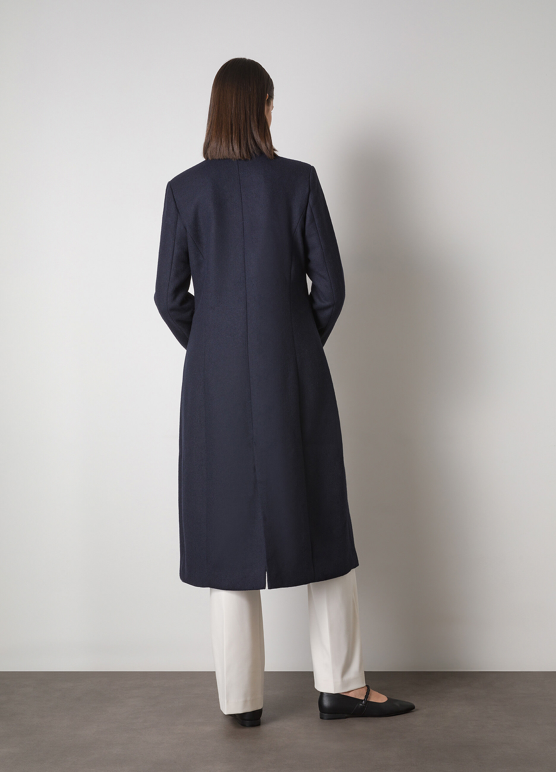 Long double-breasted wool-blend coat_1