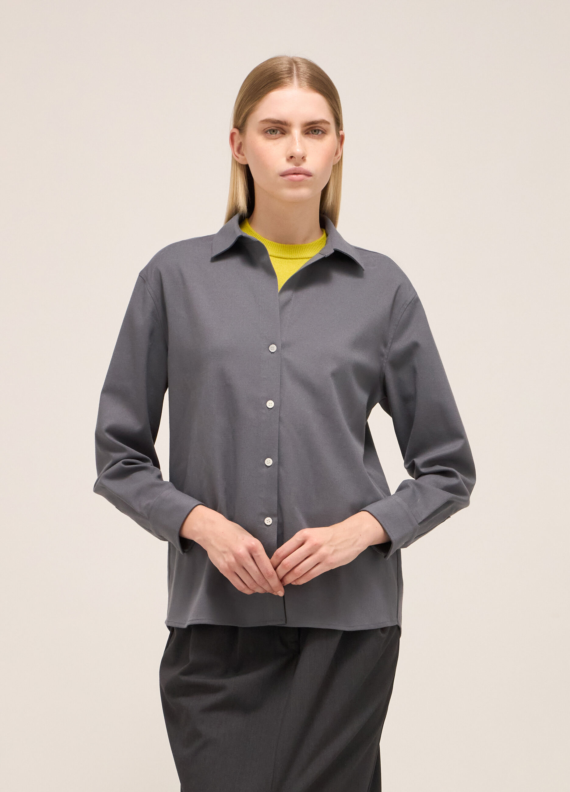 Long-sleeved shirt in flannel