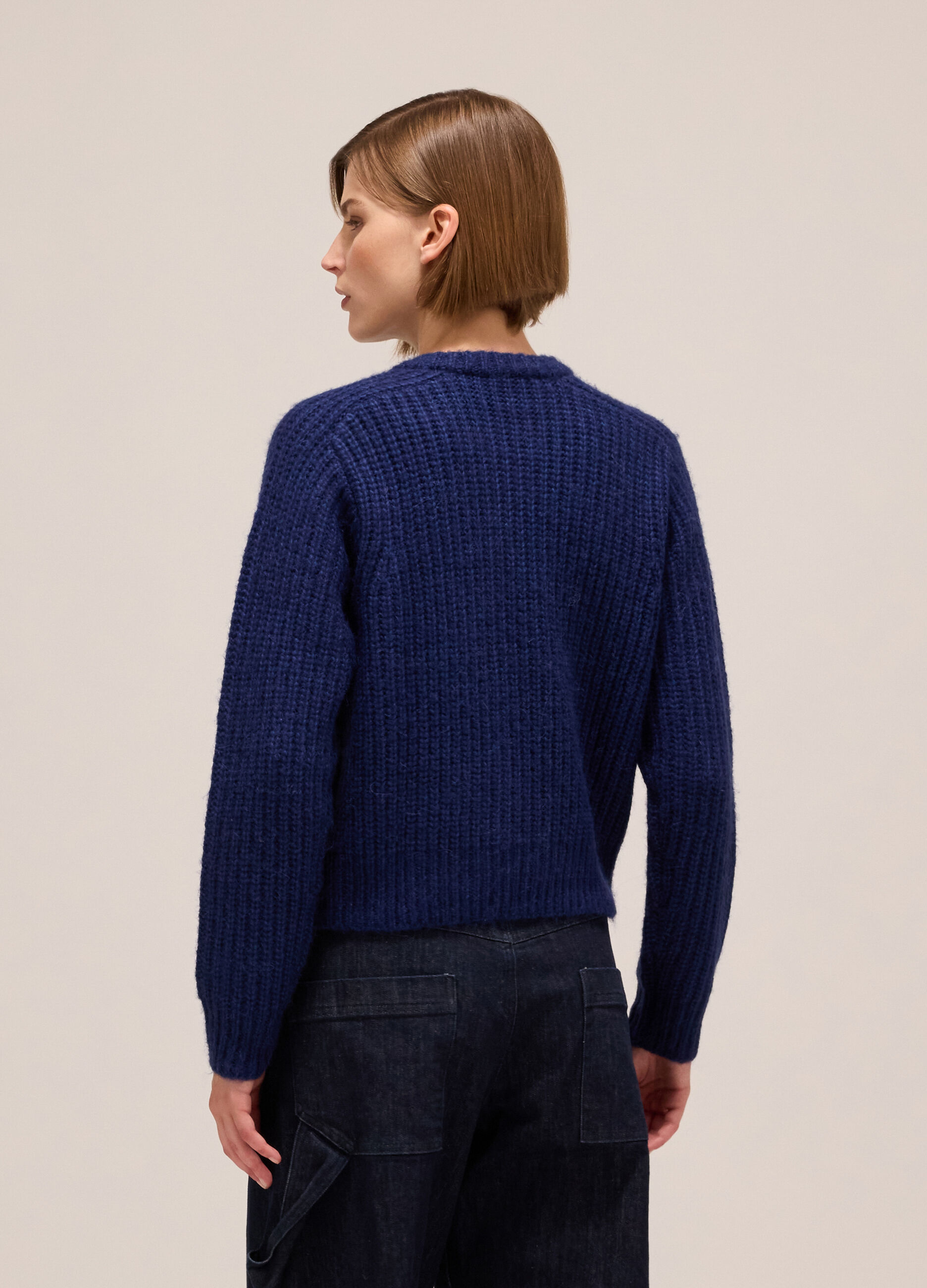 Cardigan tricot a coste