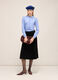 Midi skirt in wool blend knit_0