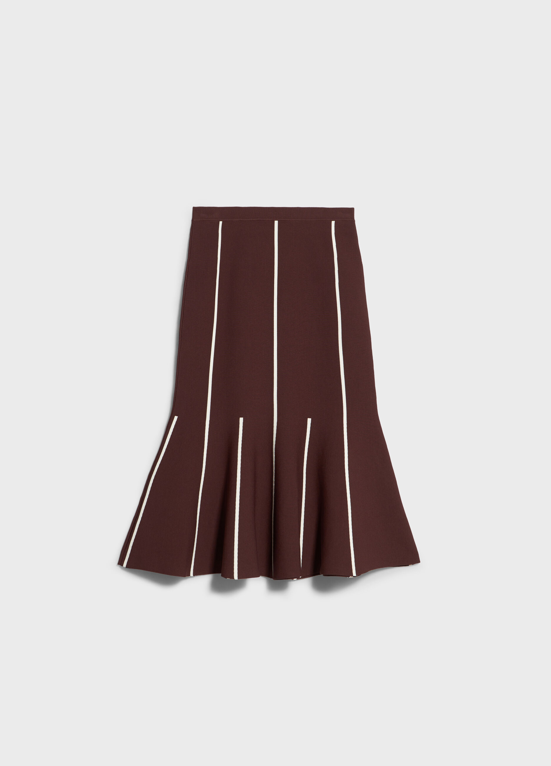 Pencil skirt with peplum hem