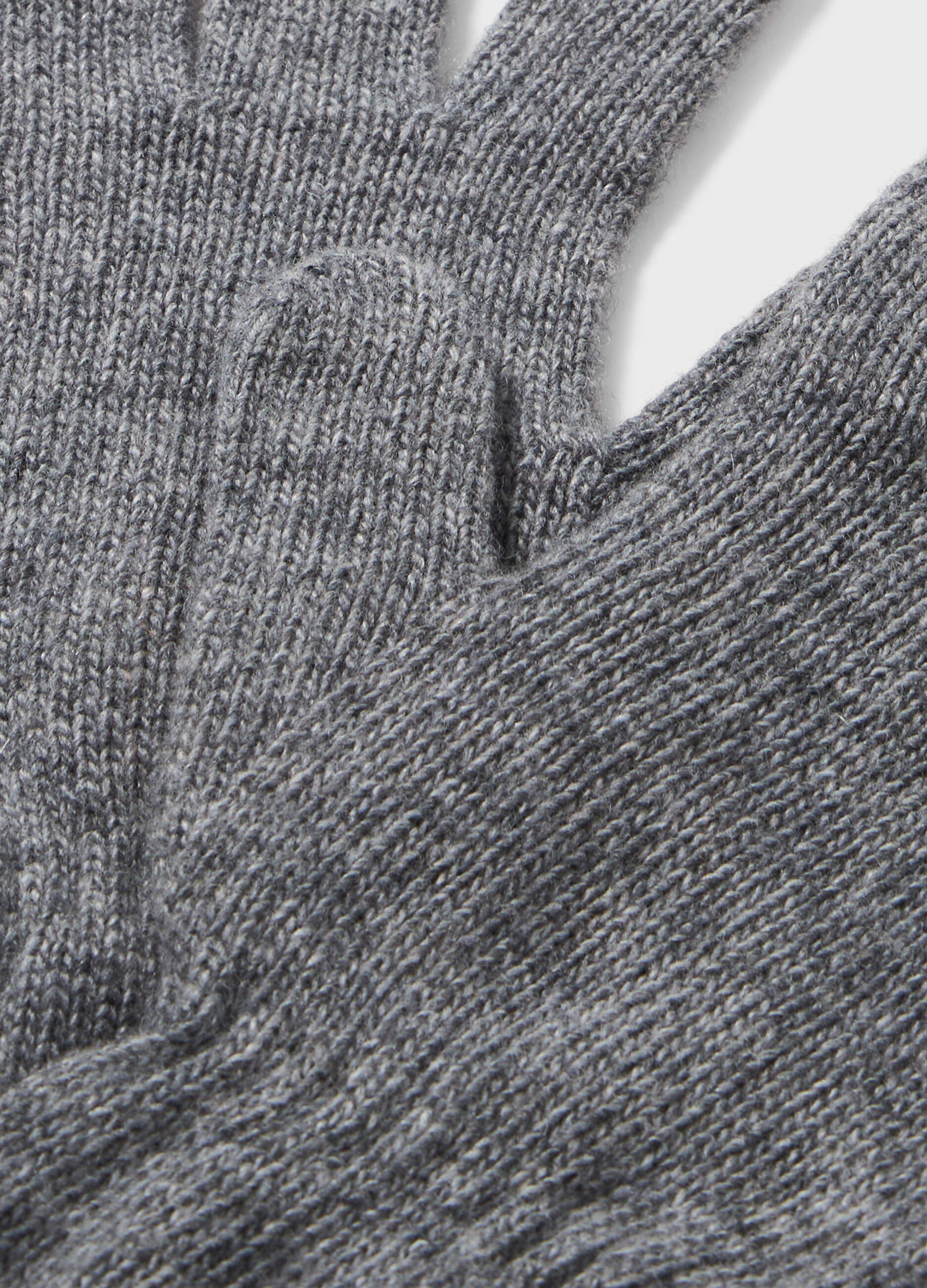 Long wool-blend gloves